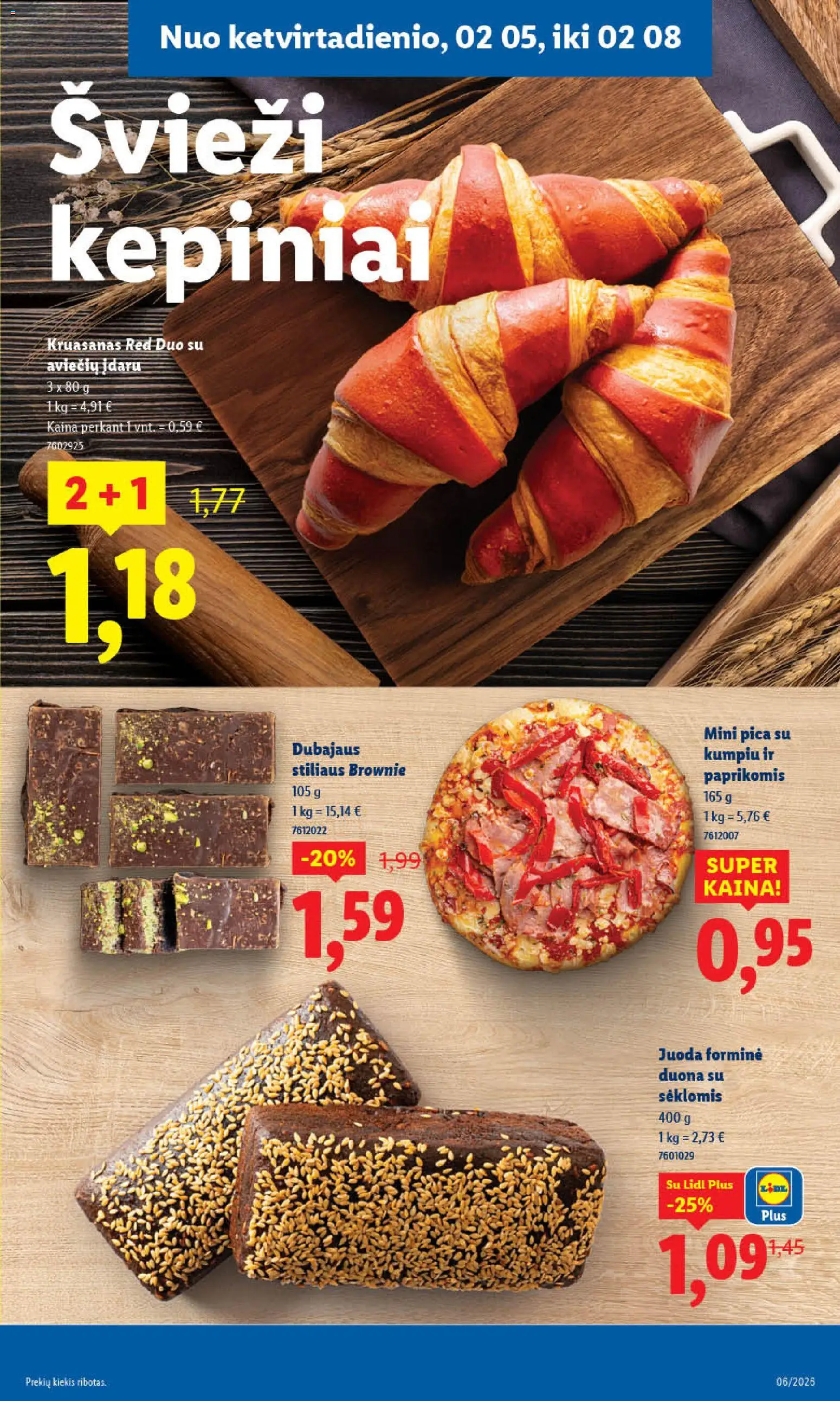 LIDL akcijos nuo 02.02.2026 | Puslapis: 35 | Prekių: Duona, Pica