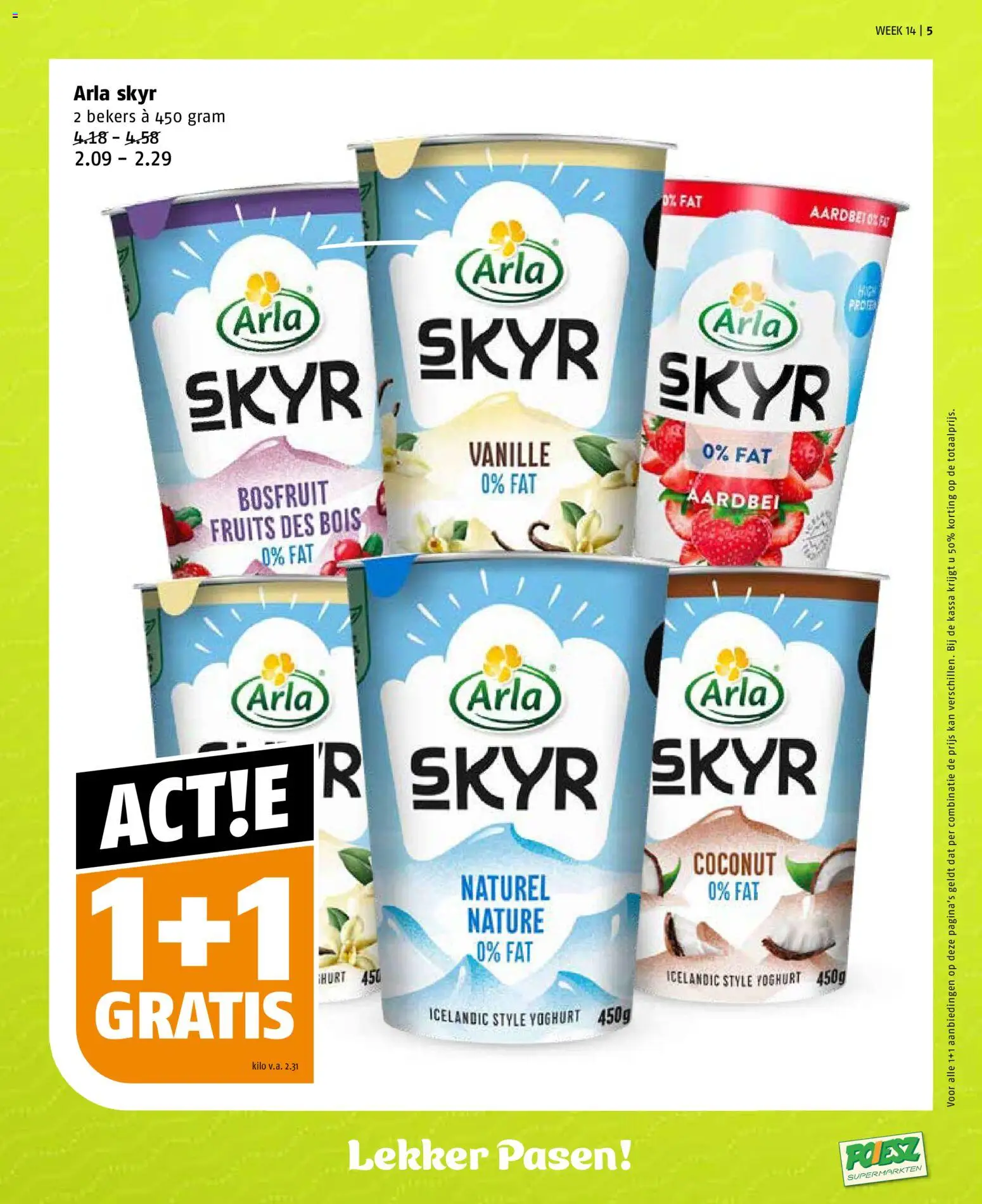 {H1} | Pagina: 5 | Producten: Yoghurt, Kan, Pavilon, Aardbei