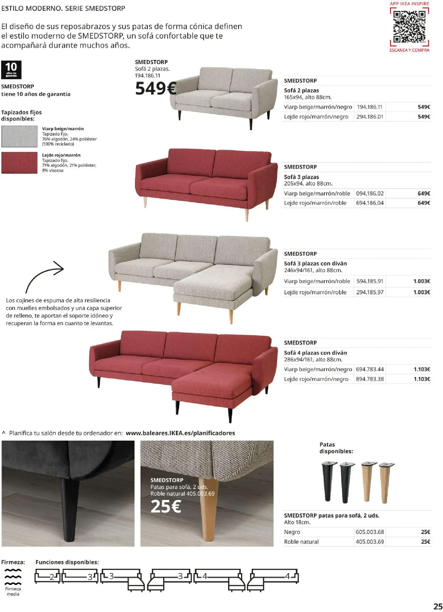 Catálogo IKEA Sofás │ válido desde el 02.12.2025 | Página: 25 | Productos: Té, Ordenador, Sofá
