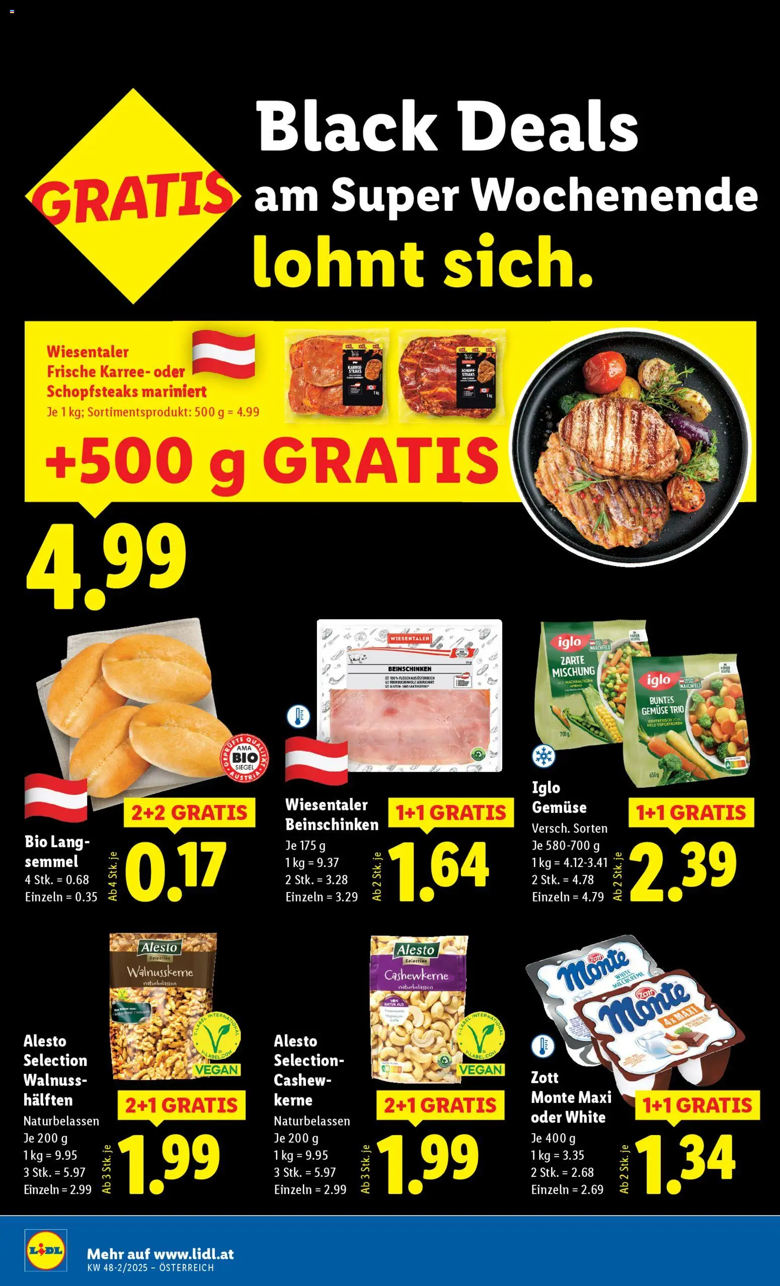 Lidl Flugblatt - Altenmarkt im Pongau, St. Johann im Pongau, Zell am See gültig ab 27.11.2025 | Seite: 14 | Produkte: Gemüse