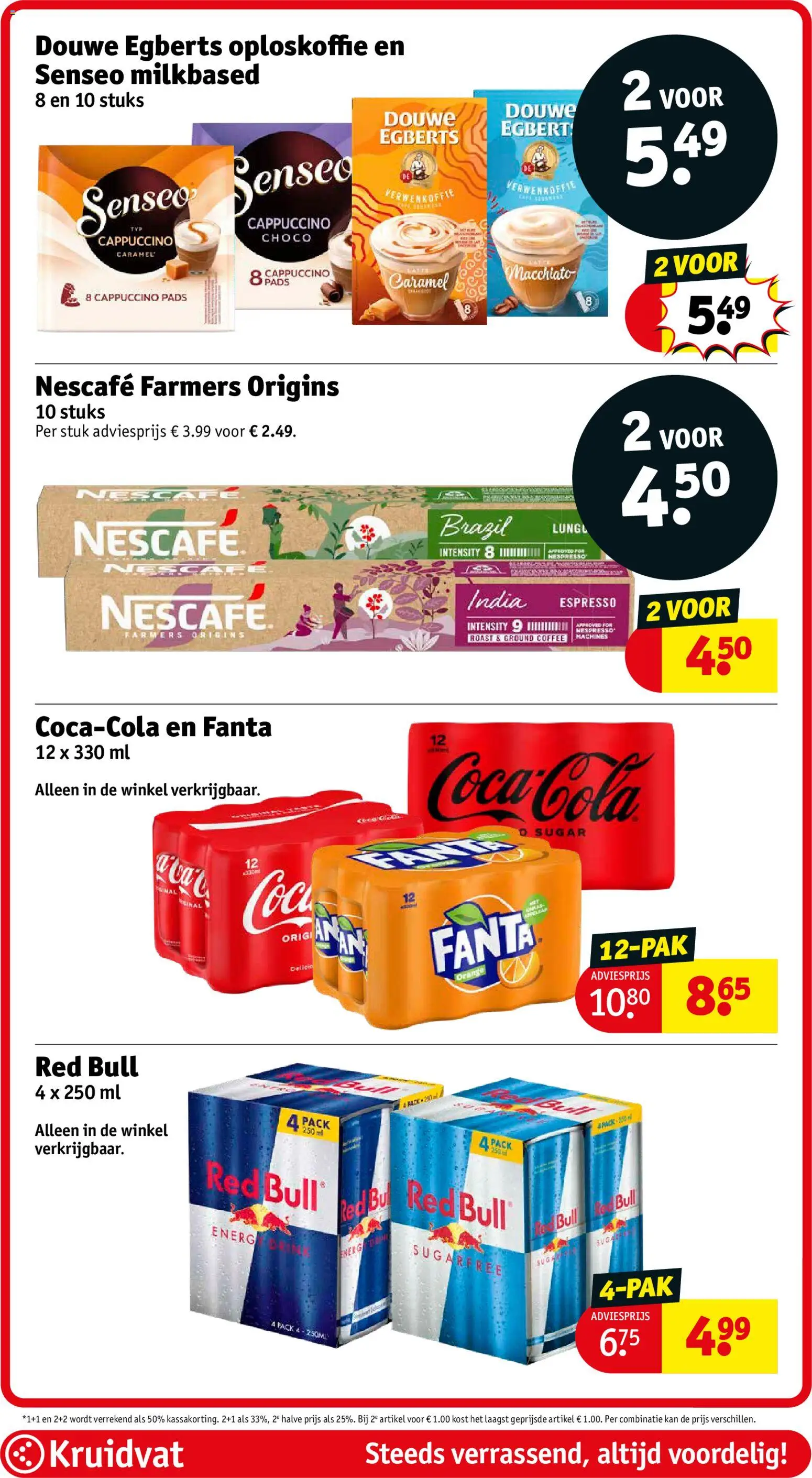 {H1} | Pagina: 82 | Producten: Fanta, Red Bull, Pads, Cappuccino