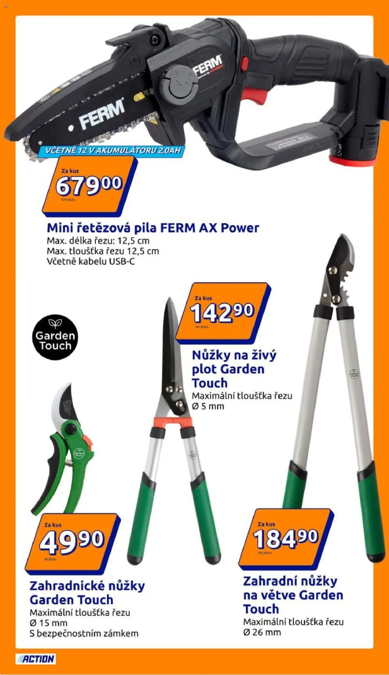 Action leták od 11.03.2026 | Strana: 16 | Produkty: Nůžky, Zahradní nůžky, Pila