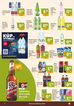 Nitrazdroj leták │ platný od 22.08.2025 | Strana: 8 | Produkty: Pivo, Led, Mattoni, Pepsi