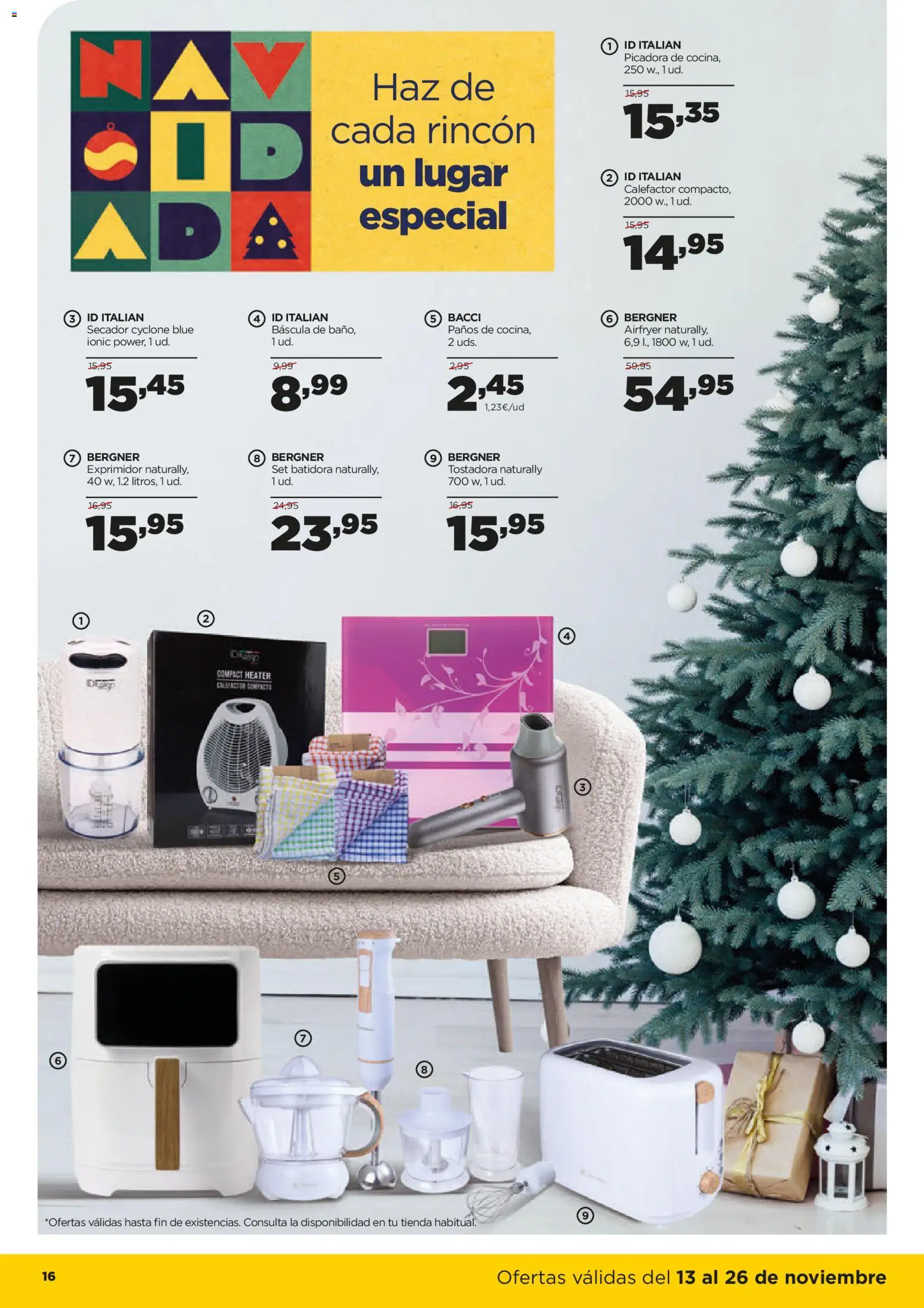 Alimerka folleto Castilla y León │ válido desde el 13.11.2025 | Página: 18 | Productos: Batidora, Exprimidor, Tostadora