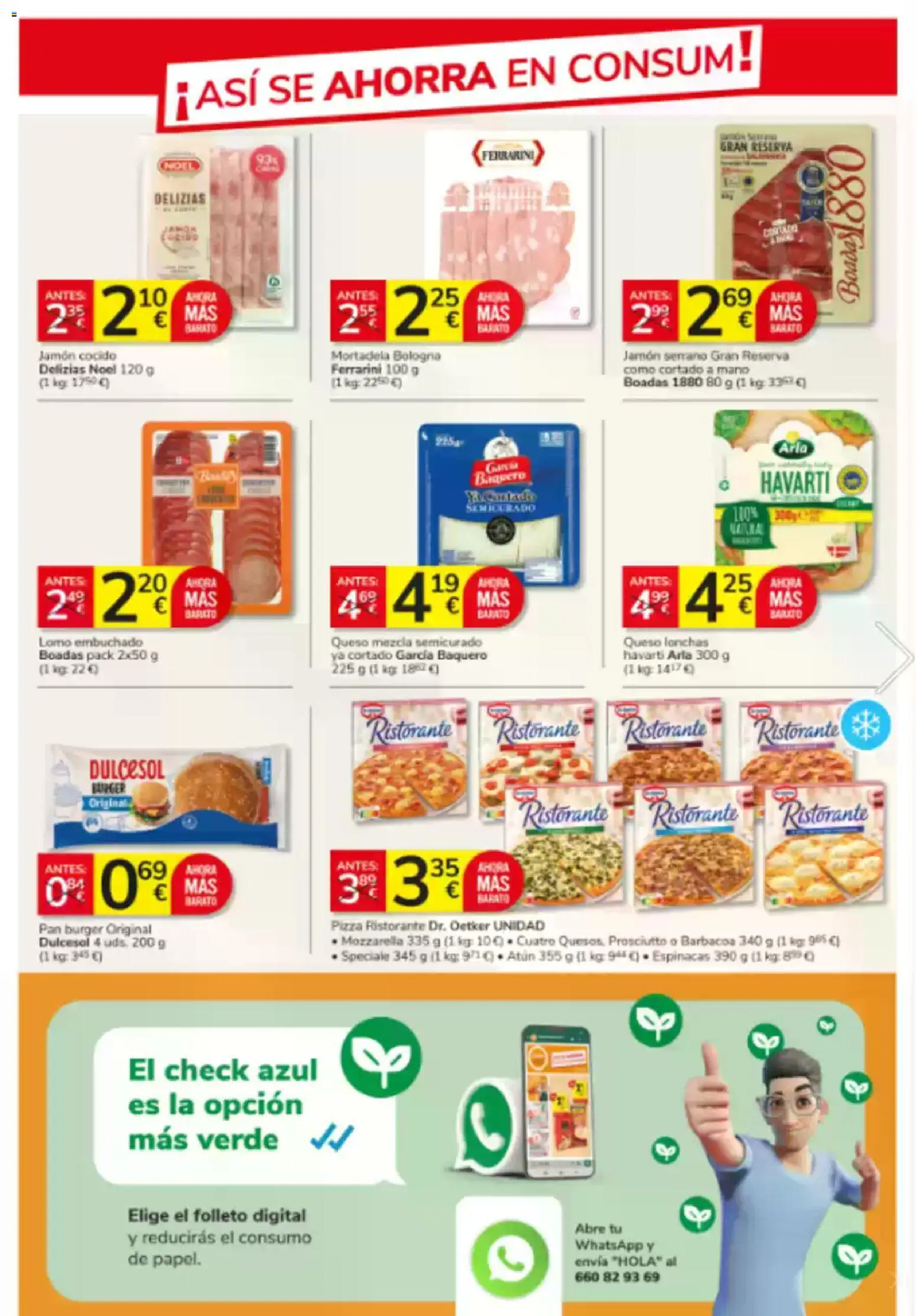 Consum folleto │ válido desde el 05.02.2026 | Página: 13 | Productos: Queso, Jamón cocido, Πορσελάνη, Barbacoa