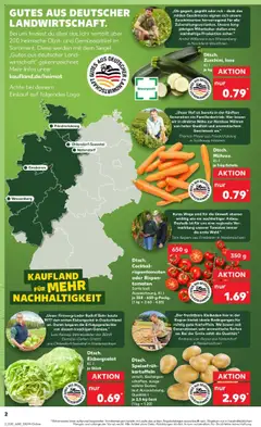 Kaufland prospekt Bottrop	 - gültig ab dem 23.07.2025 | Seite: 2 | Produkte: Tomaten, Mohren, Kartoffeln, Obst