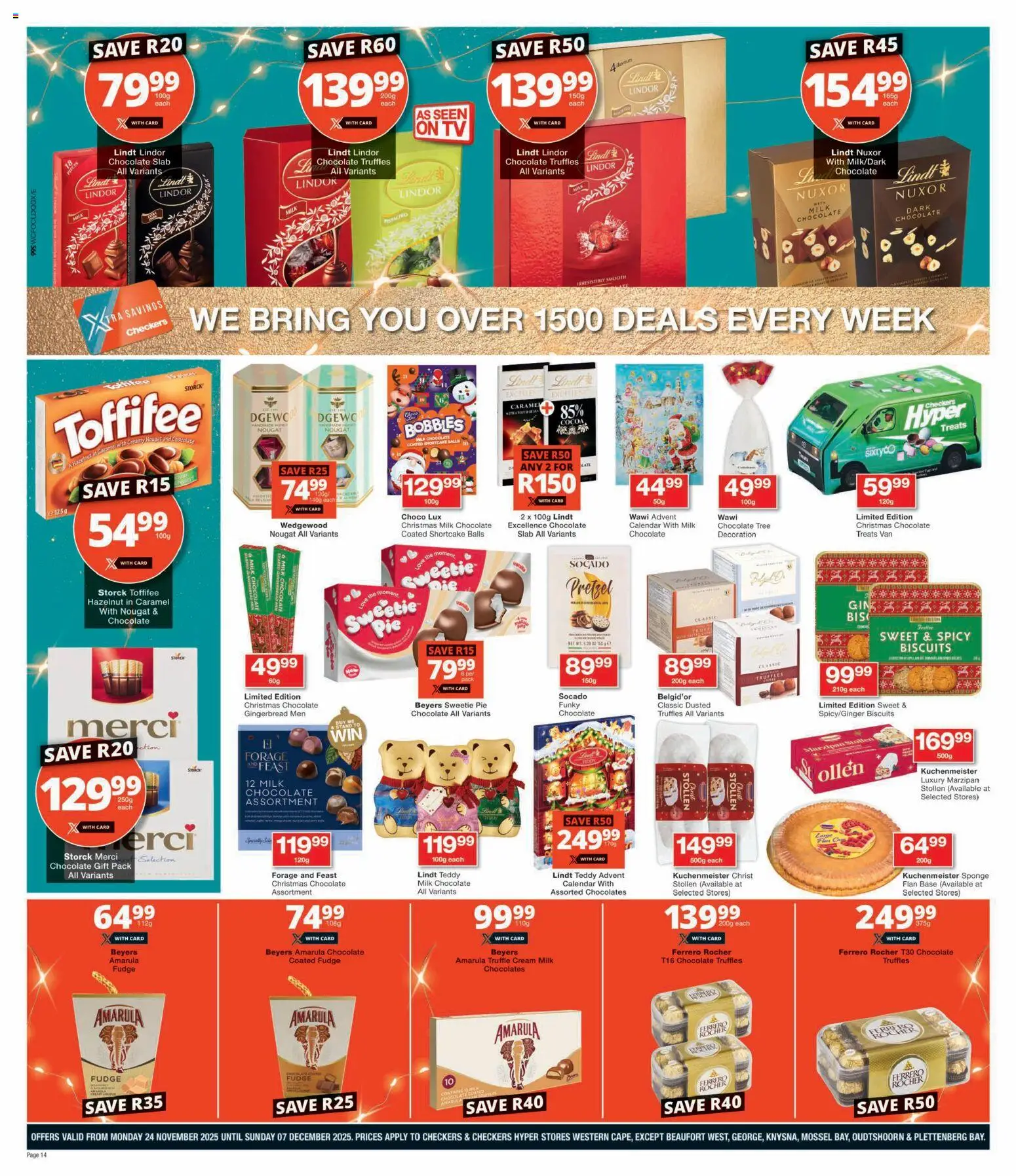 New Checkers catalogue – valid from 24.11.2025 | Page: 14 | Products: Teddy, TV, Chaise, Cream