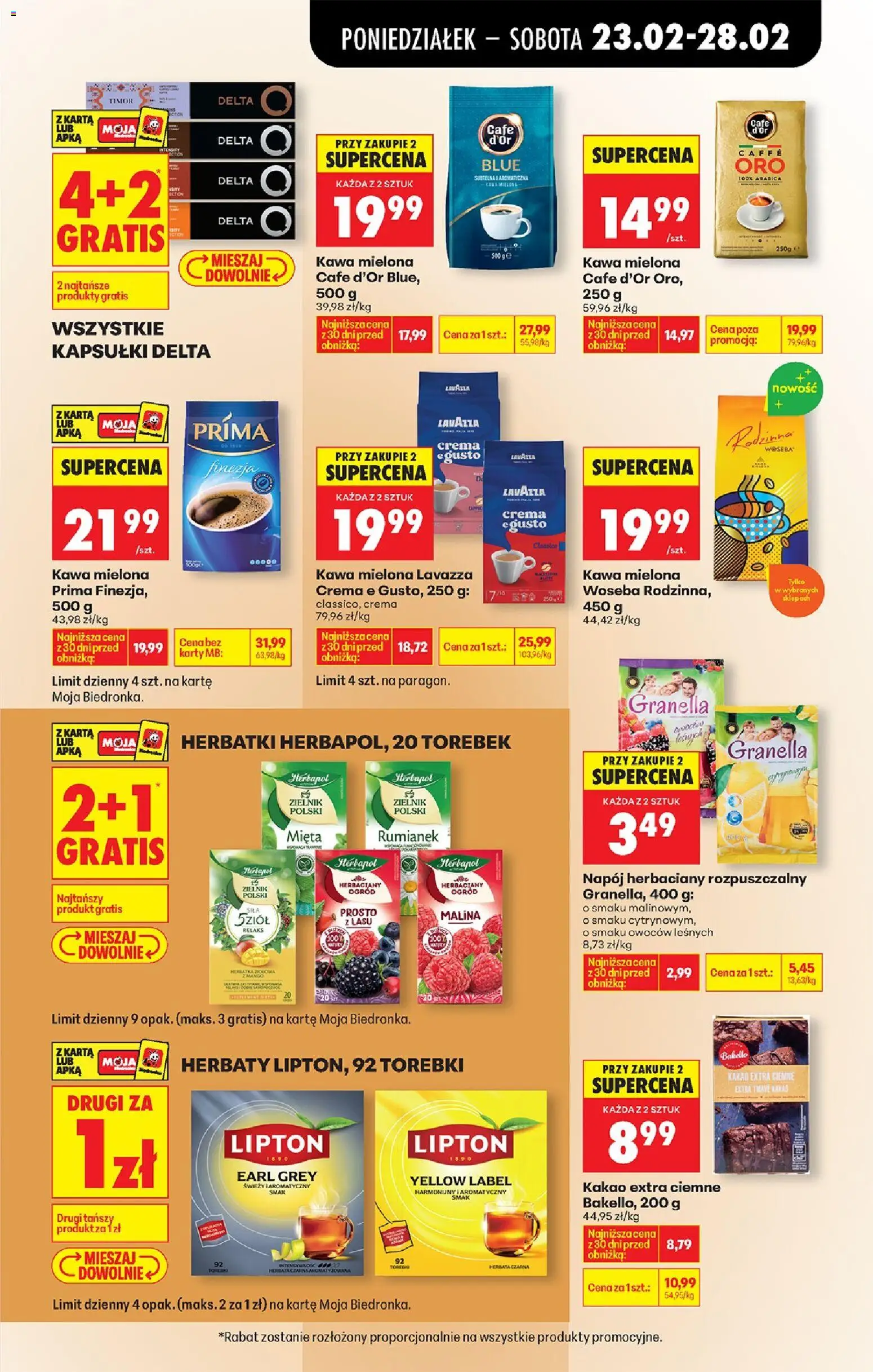 Biedronka Polsko leták od 23.02.2026 | Strana: 55 | Produkty: Lavazza, Crema, Karty, Kakao
