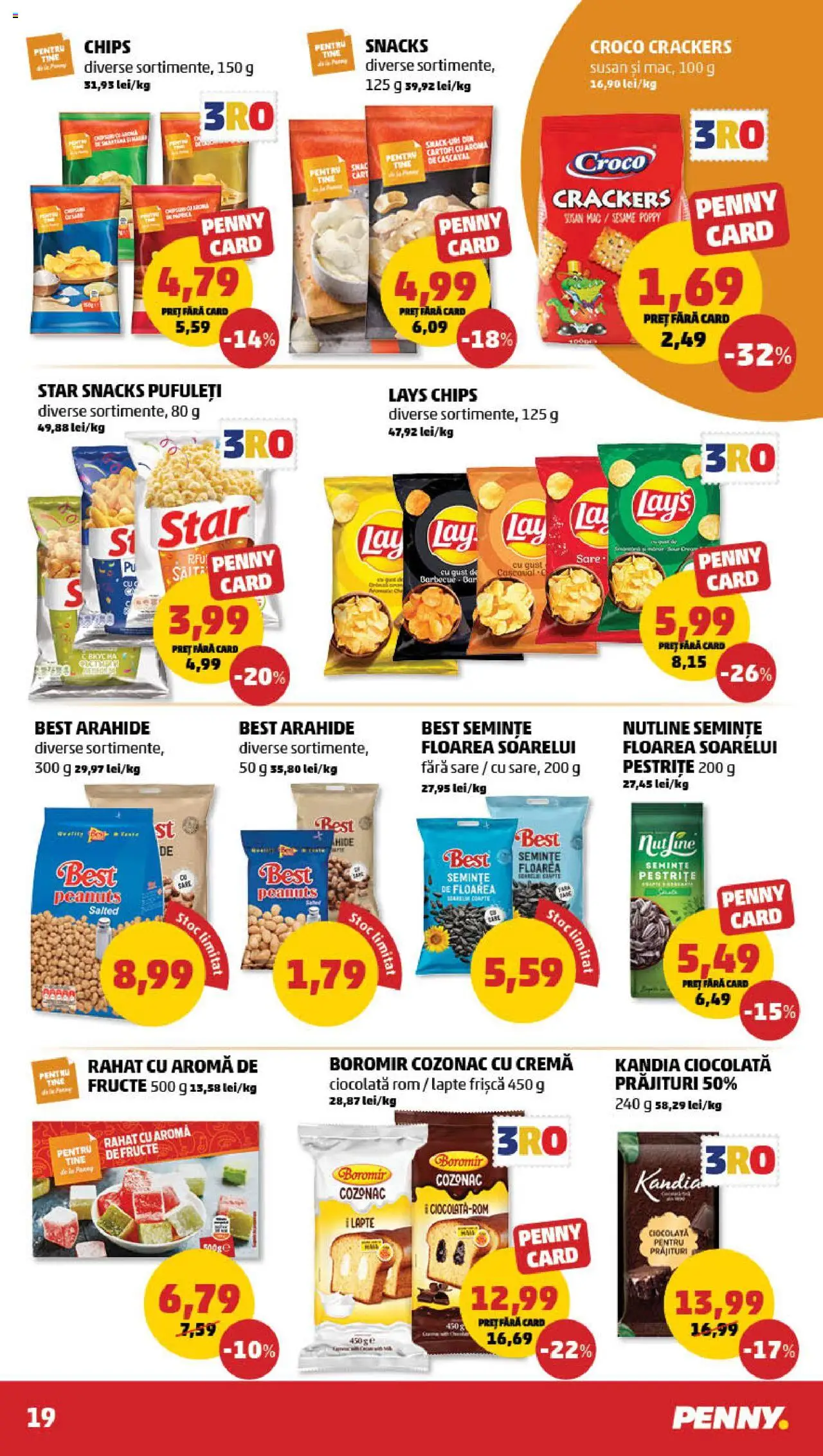Catalog PENNY – valabil de la 13.08.2025 | Pagină: 19 | Produse: Lapte, Ciocolată, Pufuleți, Frișcă