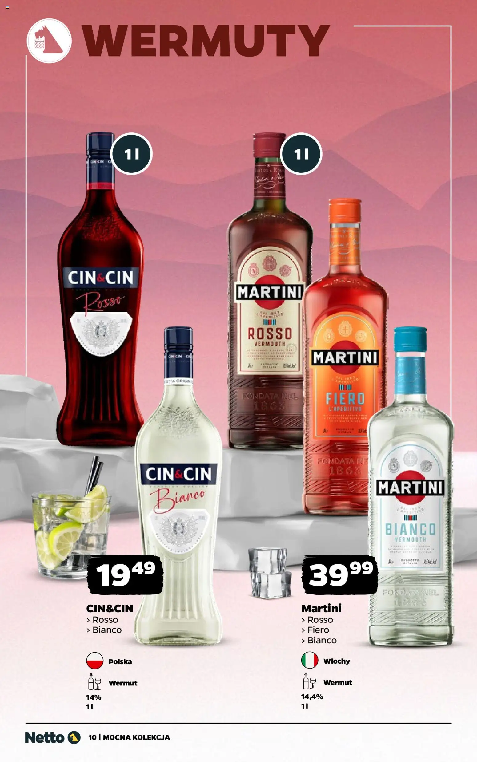 Netto gazetka - Wina od 16.02.2026 | Strona: 10 | Produkty: Martini, Martini Bianco