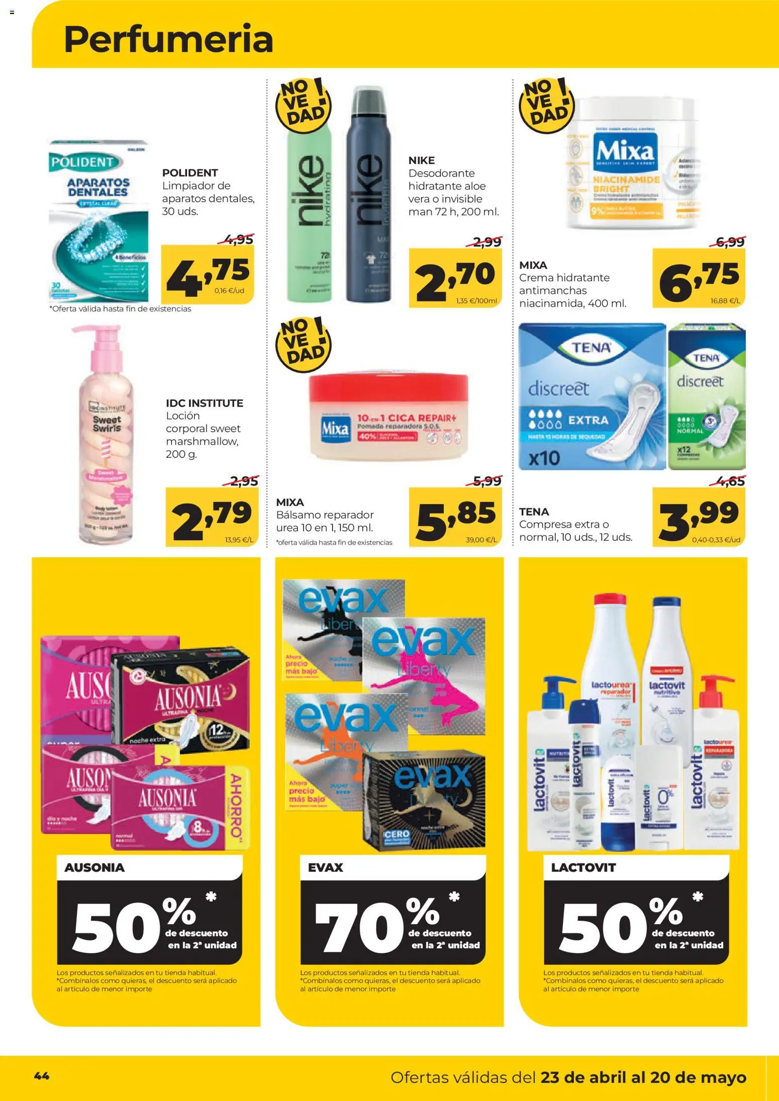 Alimerka folleto Castilla y León │ válido desde el 23.04.2026 | Página: 46 | Productos: Desodorante, Crema, Crema hidratante