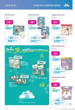 Lilly drogerie katalog - pregled Lilly drogerie kataloga - važi od 01.04.2026 | Strana: 37 | Proizvode: Pampers, Vlažne maramice, Pelene