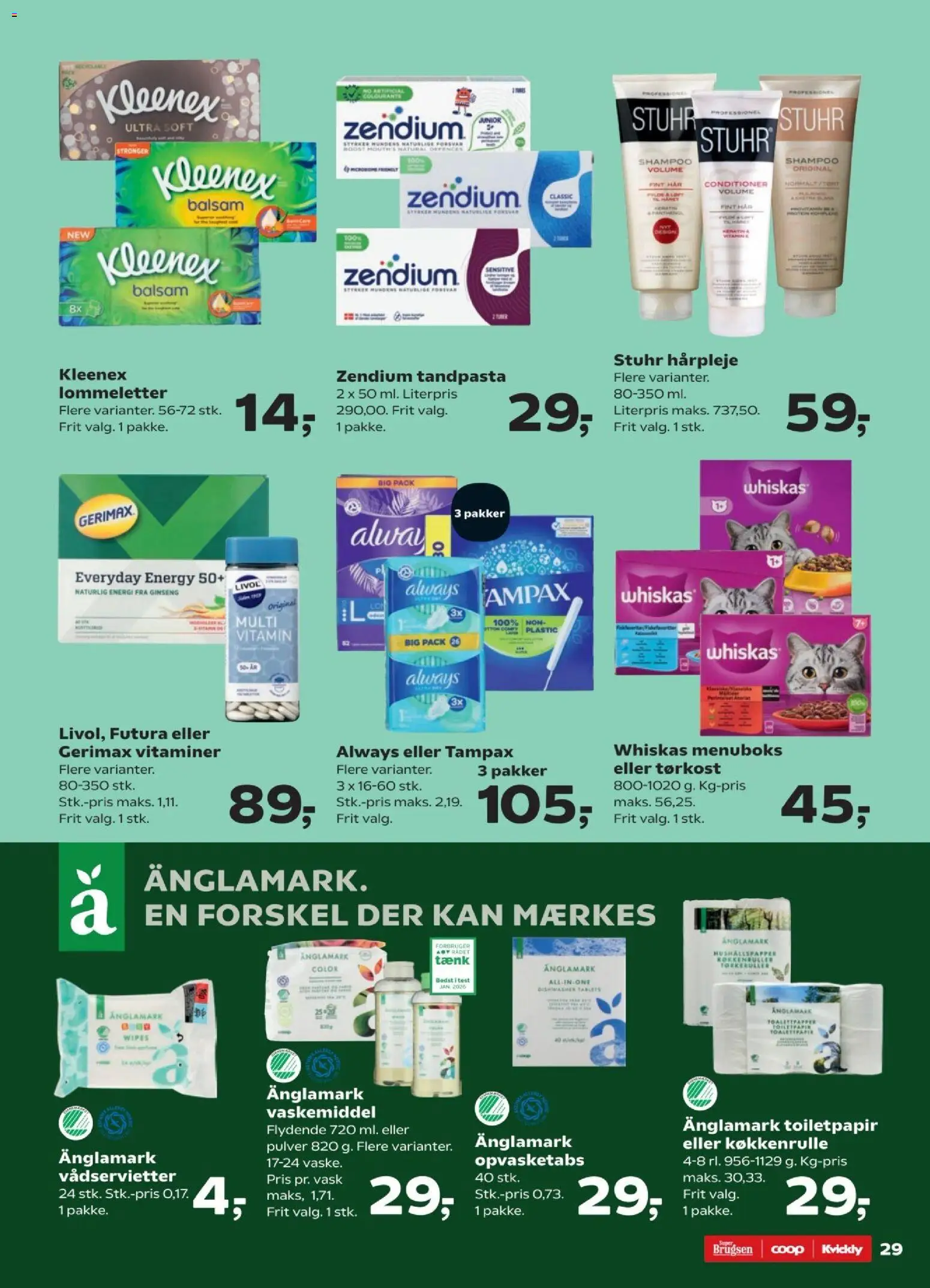Kvickly tilbudsavis – gyldig fra 06.02.2026 | Side: 31 | Produkter: Shampoo, Balsam, Tandpasta, Tablets