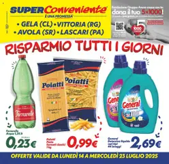 Anteprima del volantino SuperConveniente Gela/Vittoria/Avola/Lascari catalogo valido a partire dal 14.07.2025