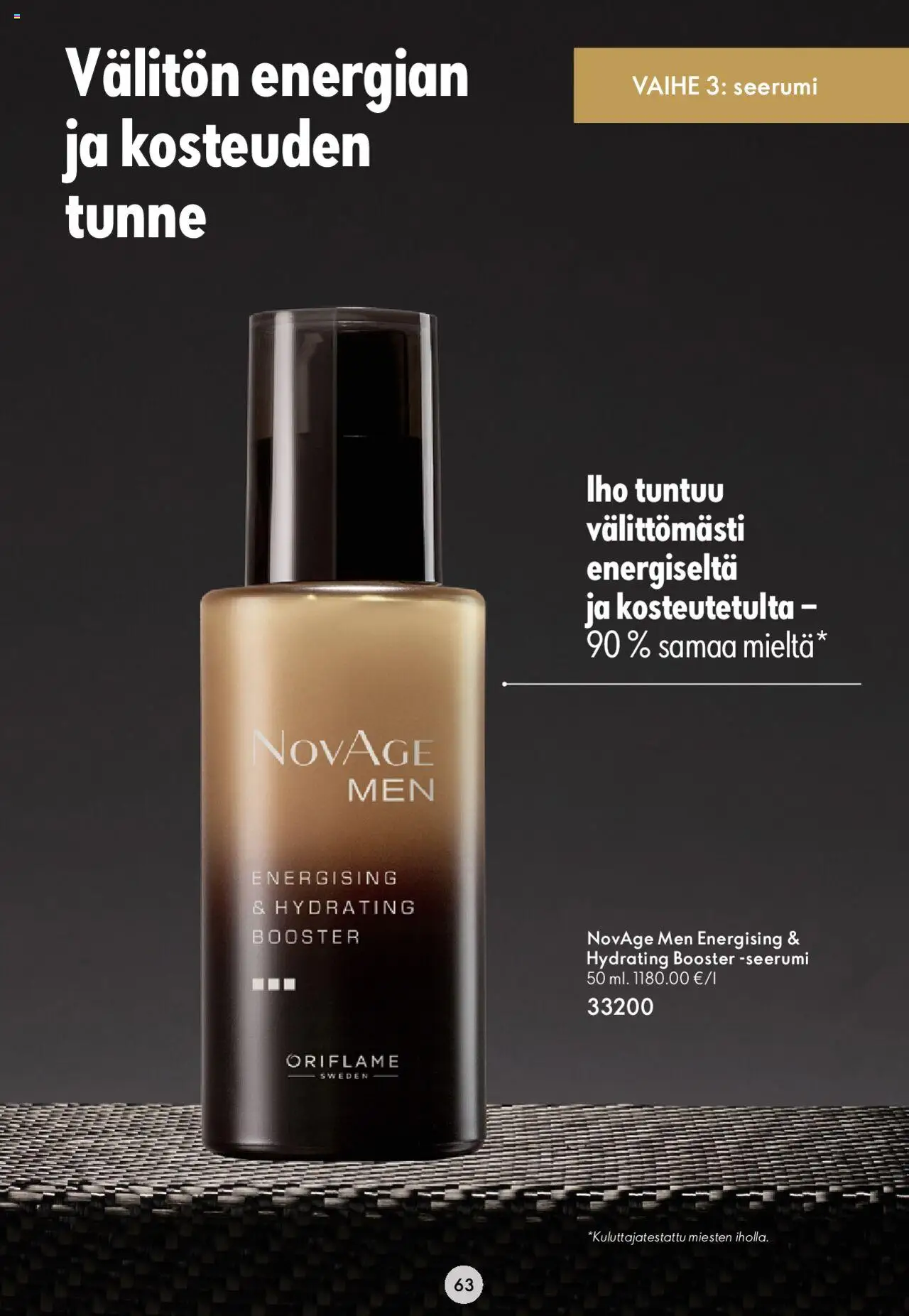 Oriflame Novage+ – voimassa 25.01.2024 alkaen | Sivu: 63 | Tuotteet: Seerumi