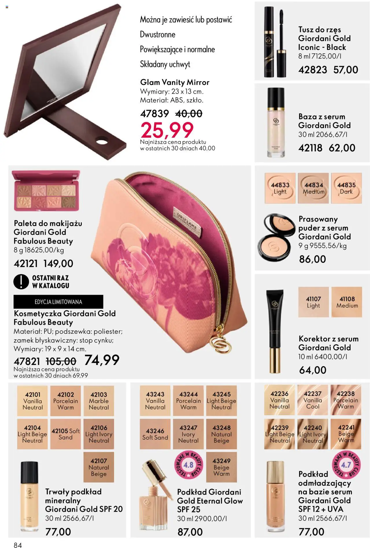 Oriflame Black Friday od 12.11.2025 | Strona: 84 | Produkty: Korektor, Puder, Tusz do rzęs