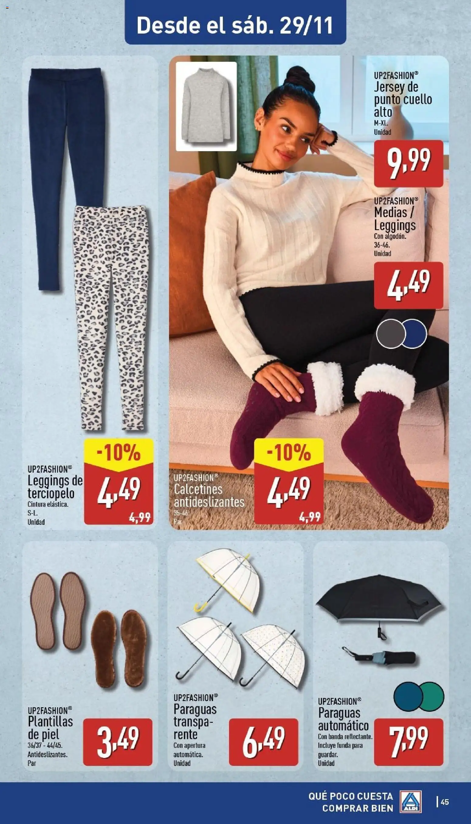 Aldi folleto Canarias │ válido desde el 24.11.2025 | Página: 45 | Productos: Medias, Funda