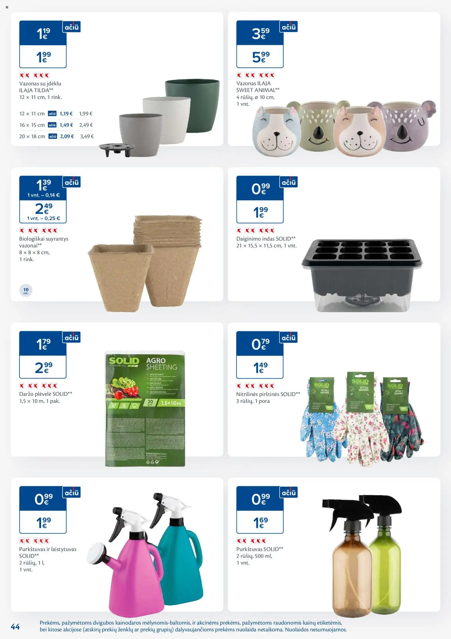MAXIMA akcijos nuo 24.02.2026 | Puslapis: 44 | Prekių: Vazonas, Pirštines