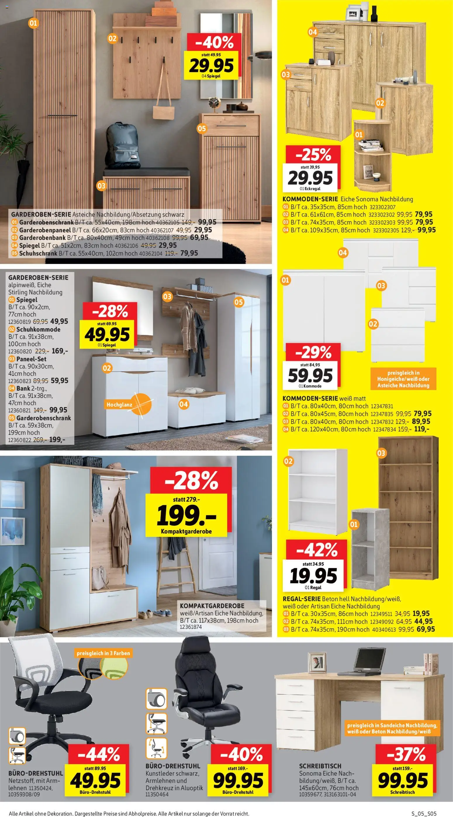 Sconto Prospekt Ostern – gültig ab 18.03.2026 | Seite: 5 | Produkte: Eckregal, Kommode, Regal, Spiegel