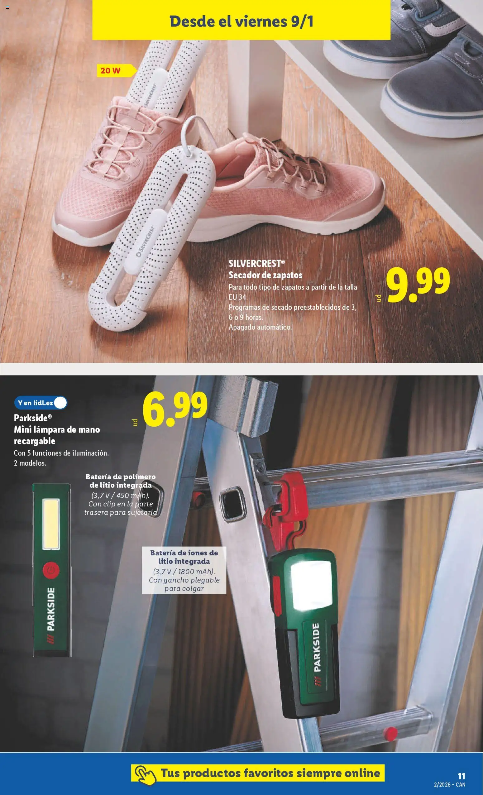 Lidl - Canarias │ válido desde el 05.01.2026 | Página: 23 | Productos: Batería, Lámpara