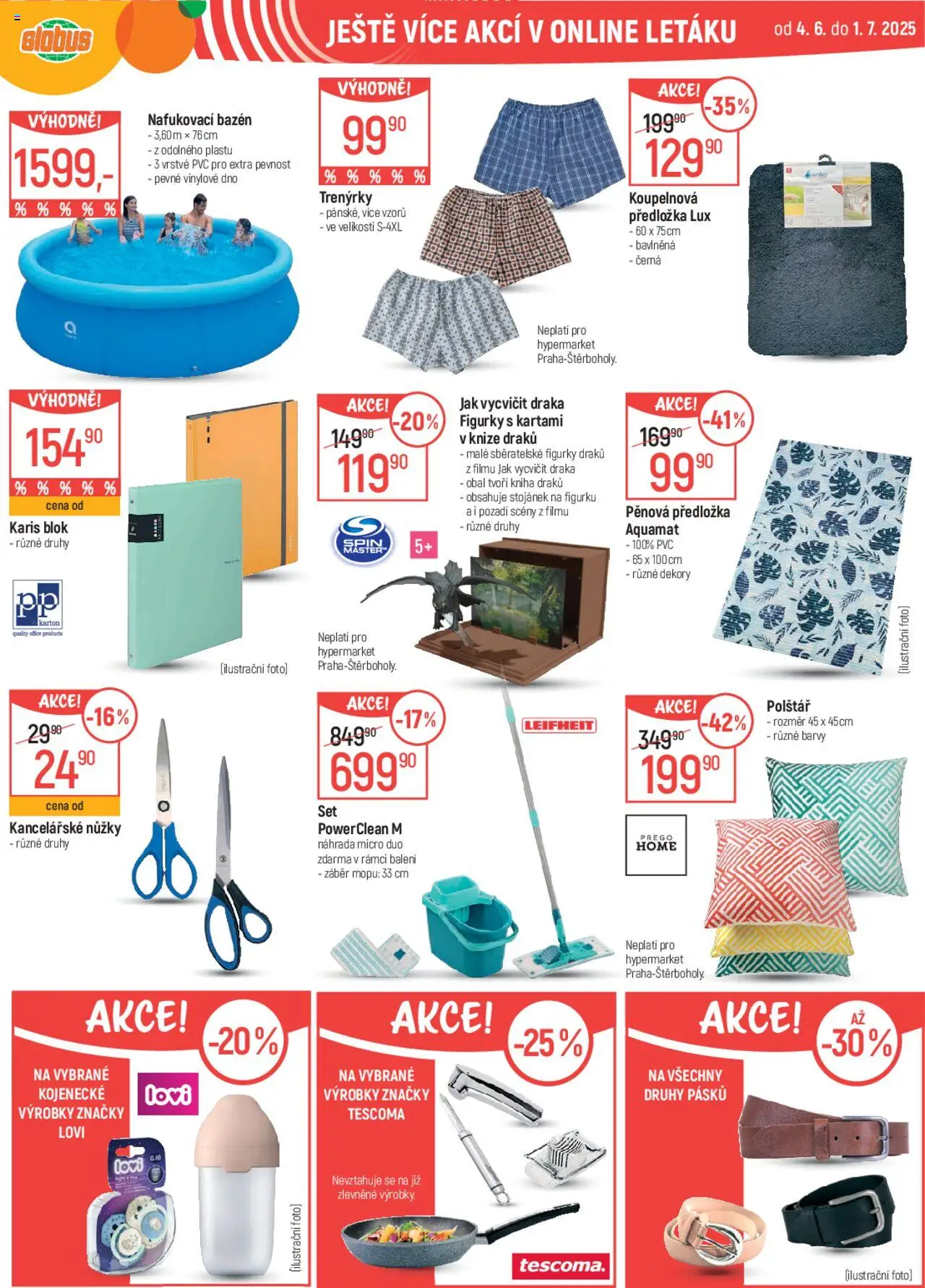 Globus leták od 25.06.2025 | Strana: 46 | Produkty: Kniha, Leifheit, Polštář, Nafukovací bazén