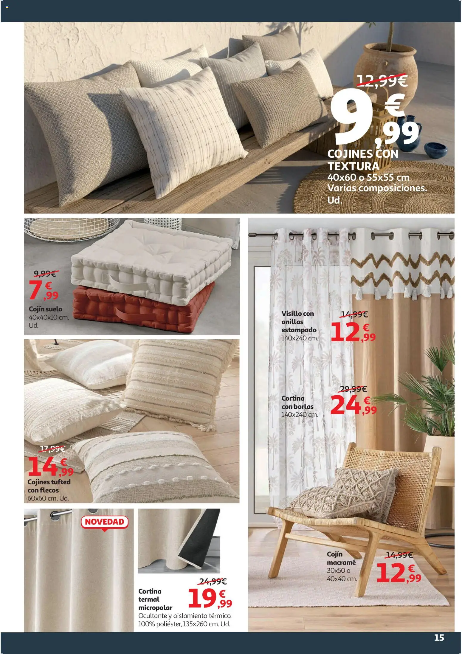 Alcampo - HG Cat │ válido desde el 09.01.2026 | Página: 15 | Productos: Cortina, Cojín