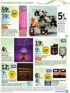 E.Leclerc - Prévisualisation de RUBAN LED AVEC TÉLÉCOMMANDE, Longueur 5 m. Lumière blanc chaud, froid et RGB. Couleur dynamique avec effets Flash, Strobe, Fade & Smooth. Puissance: 12 W. Recoupale tous les 5 cm. IP20. valide à partir de 02.12.2025 | Page: 21 | Produits: Lampadaire, Télécommande, Piles