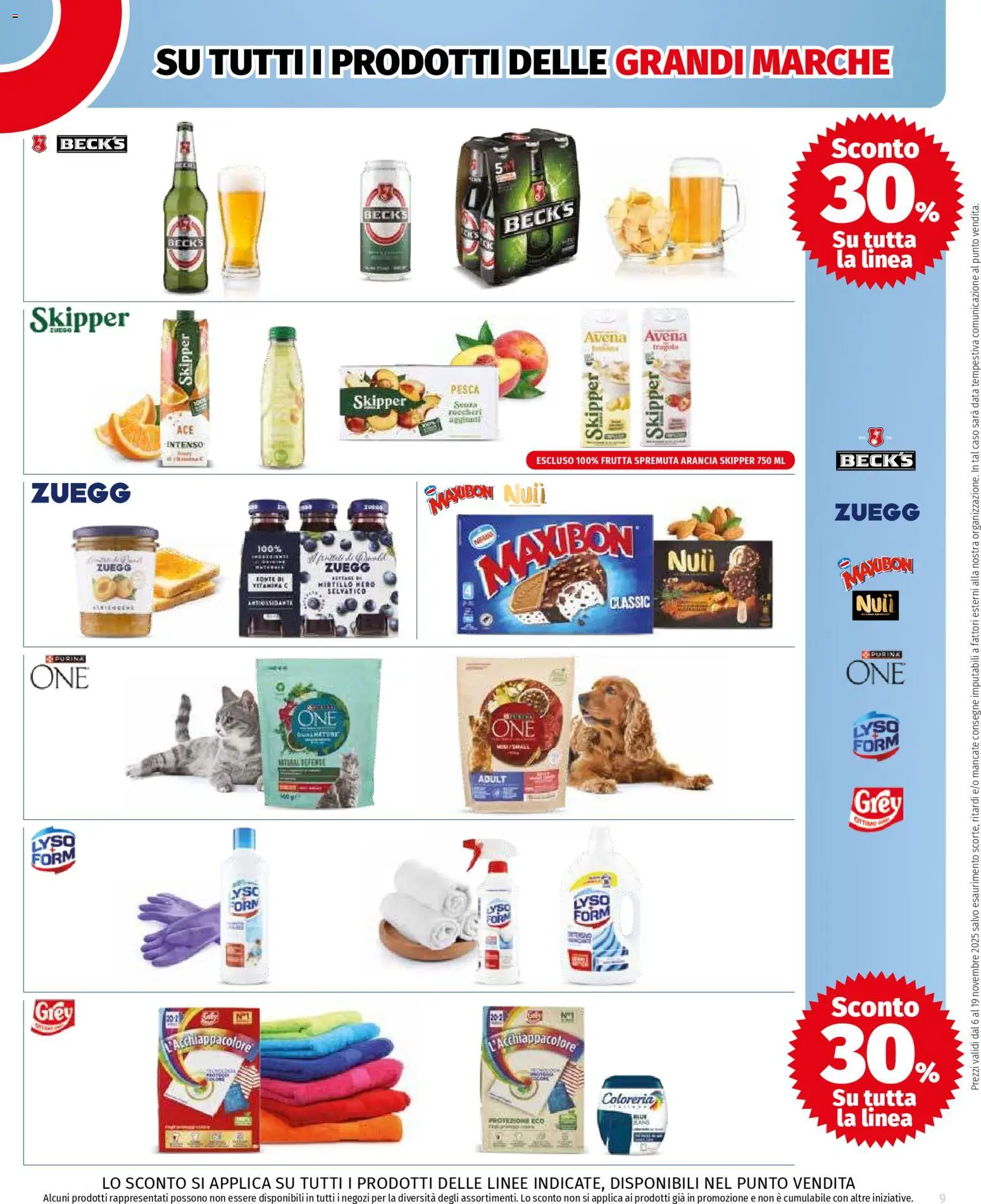 Volantino COOP del 06.11.2025 | Pagina: 9 | Prodotti: Frutta, Pesca, Data, Arancia