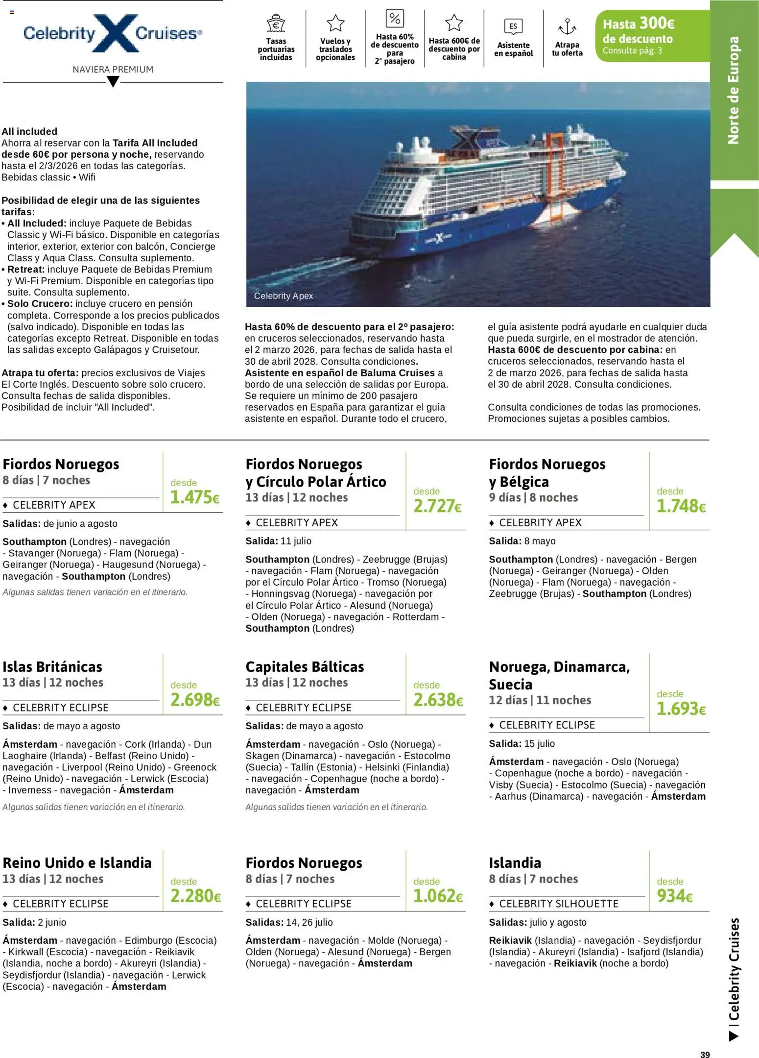 Viajes El Corte Inglés Semana del Crucero │ válido desde el 07.01.2026 | Página: 40 | Productos: Navegación
