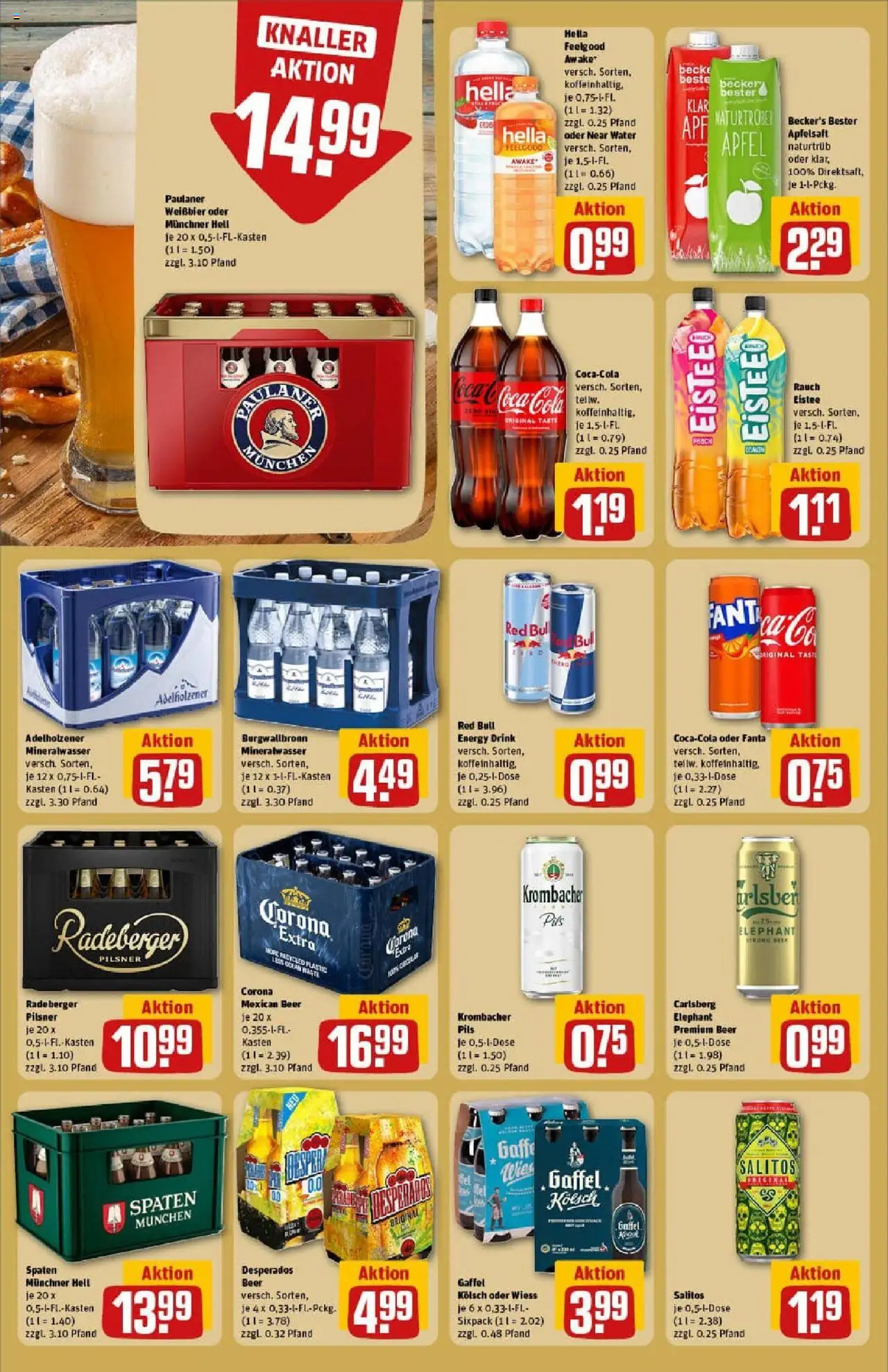 Rewe prospekt Euskirchen	 - gültig ab dem 27.07.2025 | Seite: 22 | Produkte: Fanta, Cola, Energy, Mineralwasser