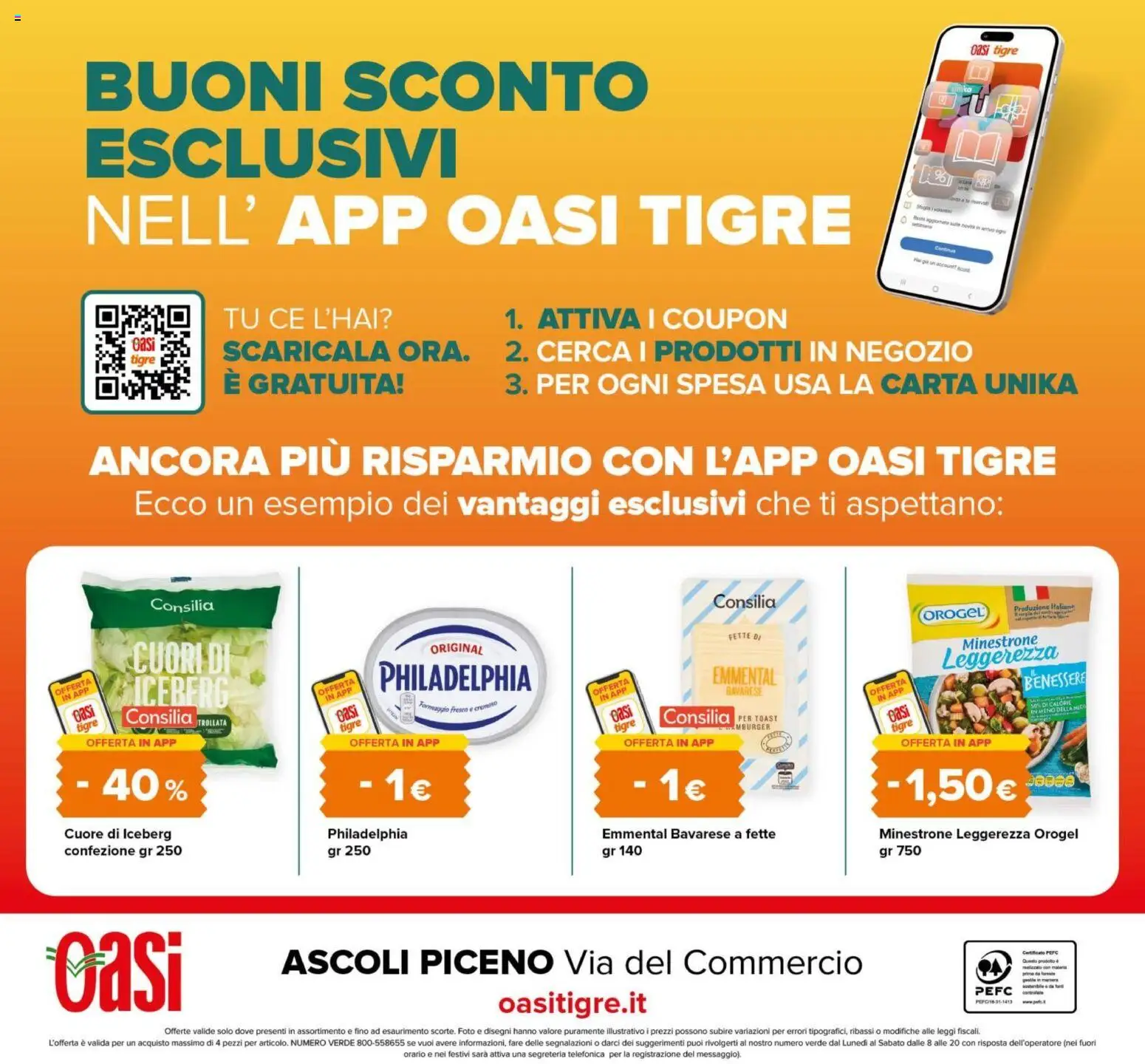 Volantino Oasi del 15.12.2025 | Pagina: 40 | Prodotti: Minestrone, Emmental