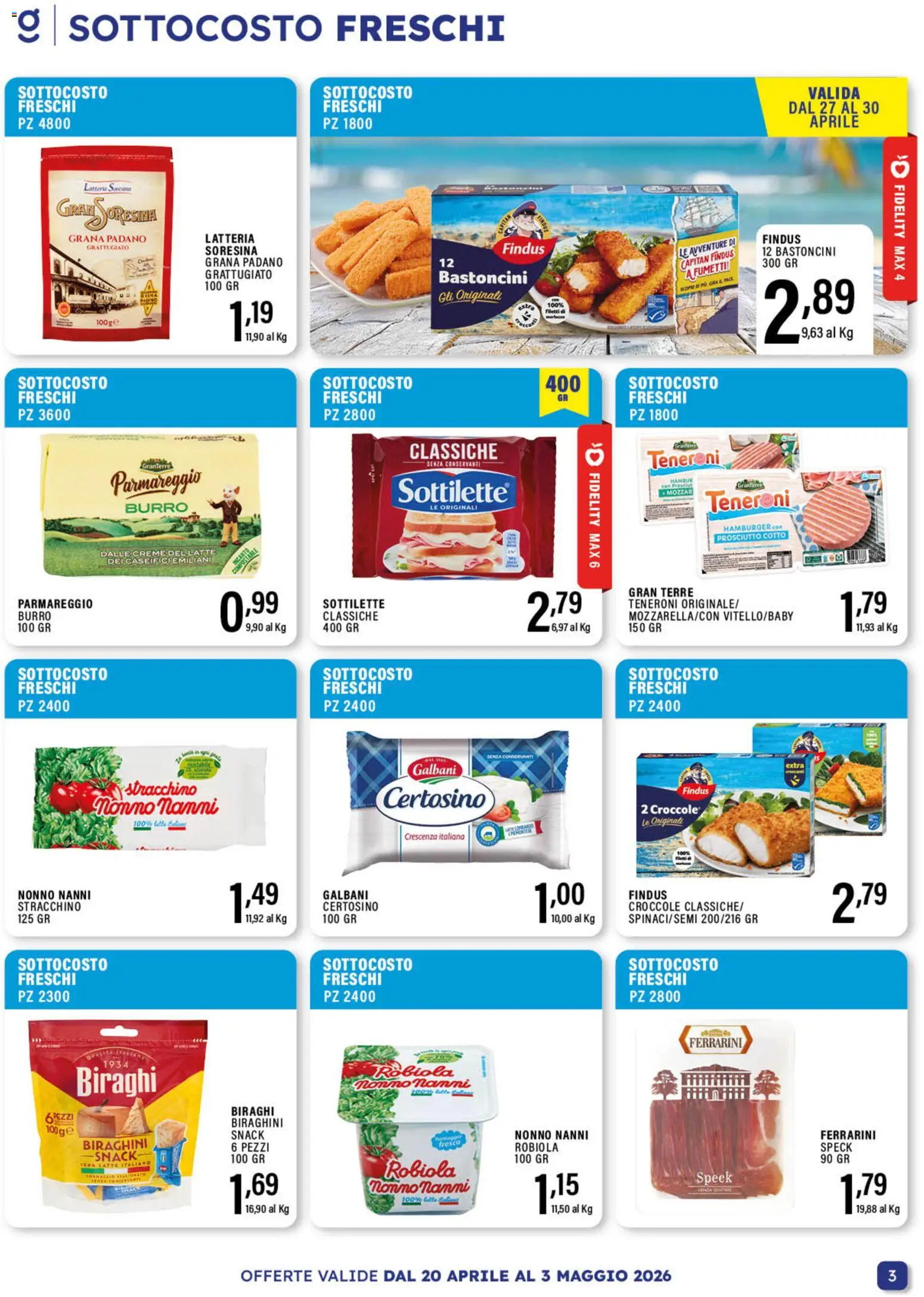 Volantino GECOP del 20.04.2026 | Pagina: 3 | Prodotti: Speck, Burro, Crescenza, Robiola