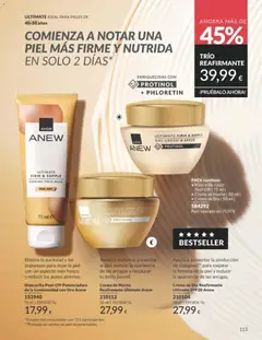 Vista previa Crema de Día Reafirmante Ultimate SPF20 Anew, Ayuda a aumentar la producción de colágeno para mejorar la firmeza de la piel y reducir la apariencia de las arrugas. 50 ml válido desde el 01.03.2026 | Página: 127 | Productos: Mascarilla facial, Crema, Crema de día, Crema de noche