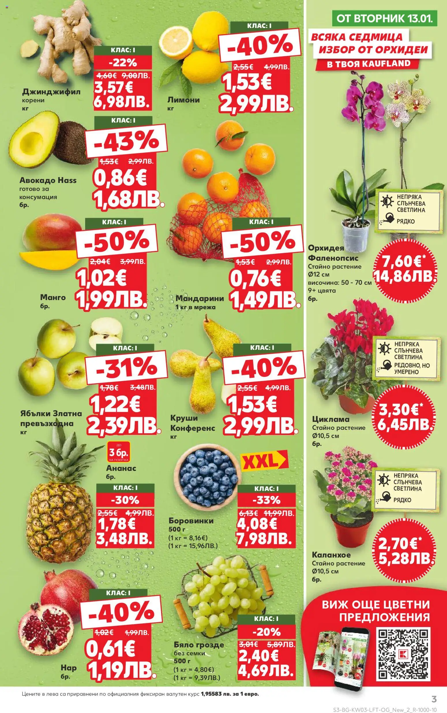 {H1} | Страница: 3 | Продукти: Мрежа, Боровинки, Семки, Круши