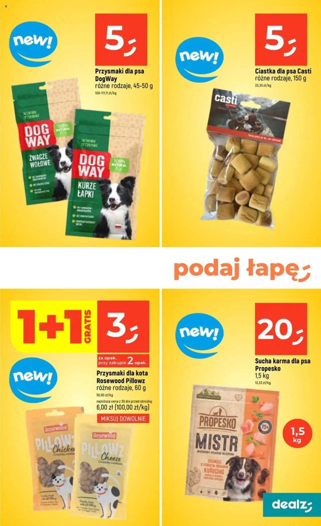 Dealz Gazetka od 02.10.2025 | Strona: 25 | Produkty: Przysmaki dla kota, Karma dla psa, Przysmaki dla psa, Ciastka