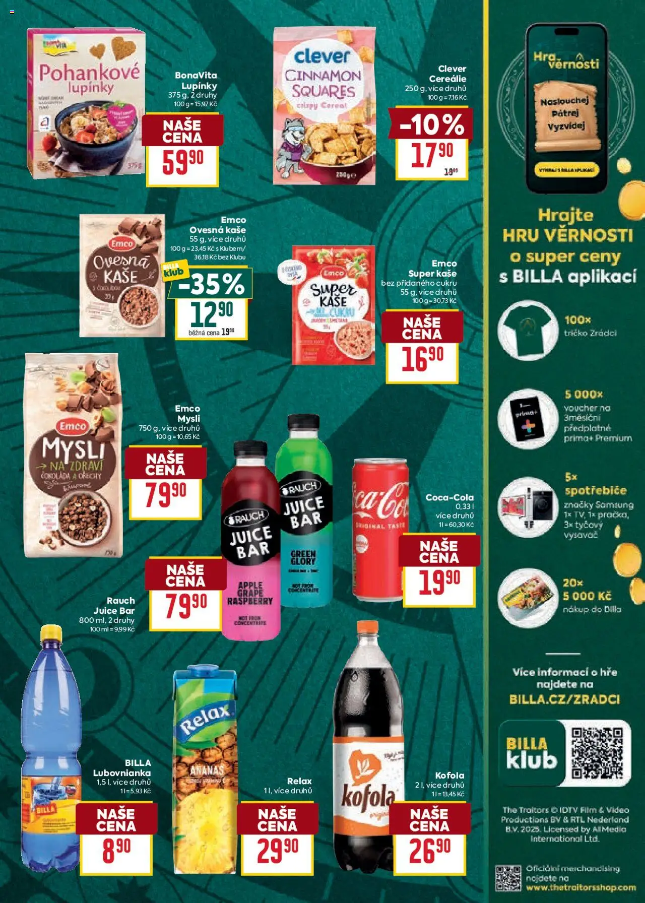 Billa Velký leták od 08.10.2025 | Strana: 17 | Produkty: Tričko, Cereálie, Ovesná kaše, Kaše