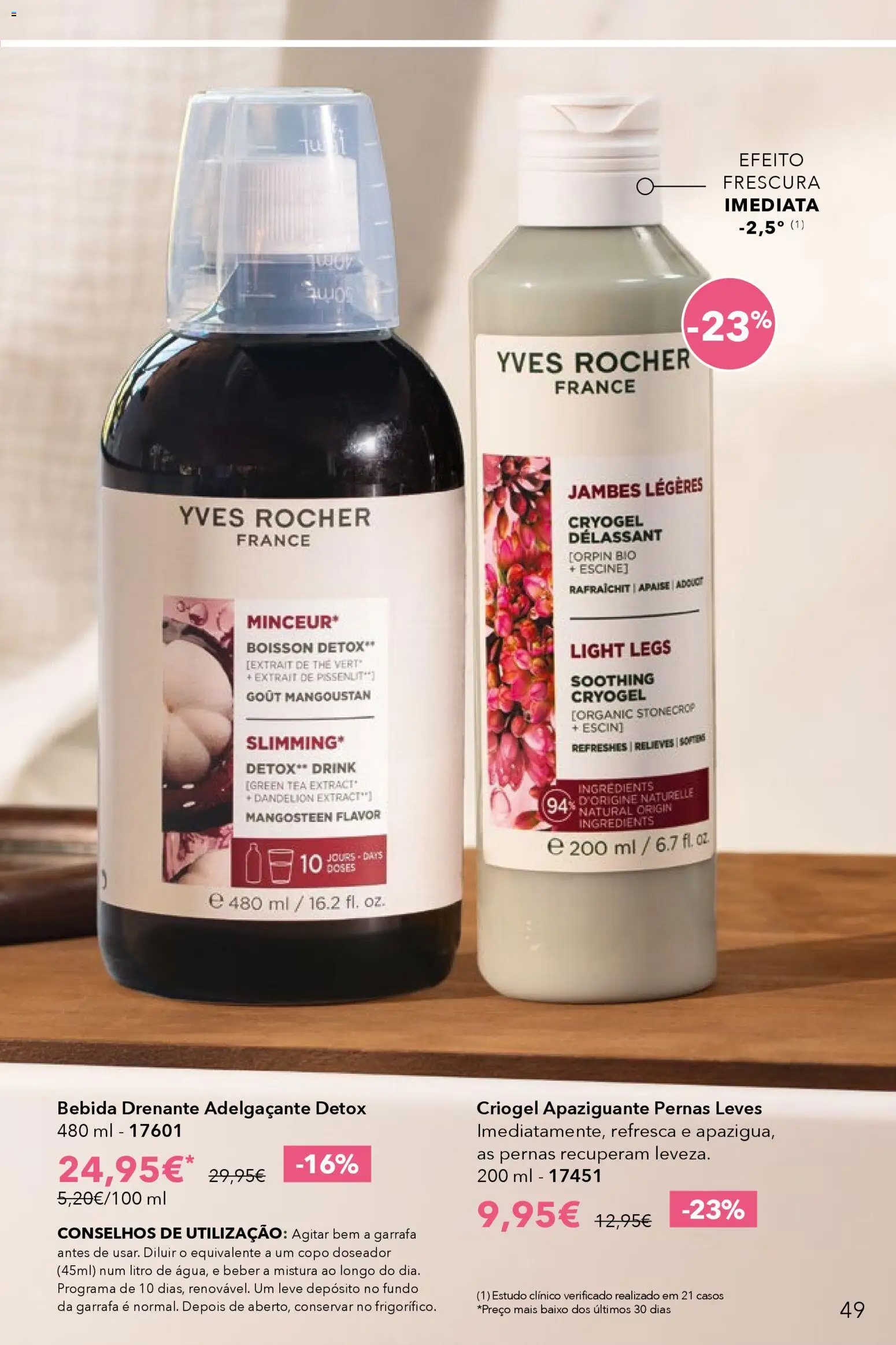 Yves Rocher catálogo 6 │ válido de 17.04.2026 | Página: 49 | Produtos: Drenante, Bebida