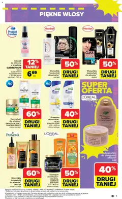Carrefour Gazetka - Podobać się sobie od 23.06.2025 | Strona: 5 | Produkty: Kosmetyki, Jedwab do włosów, Szampon, Woda