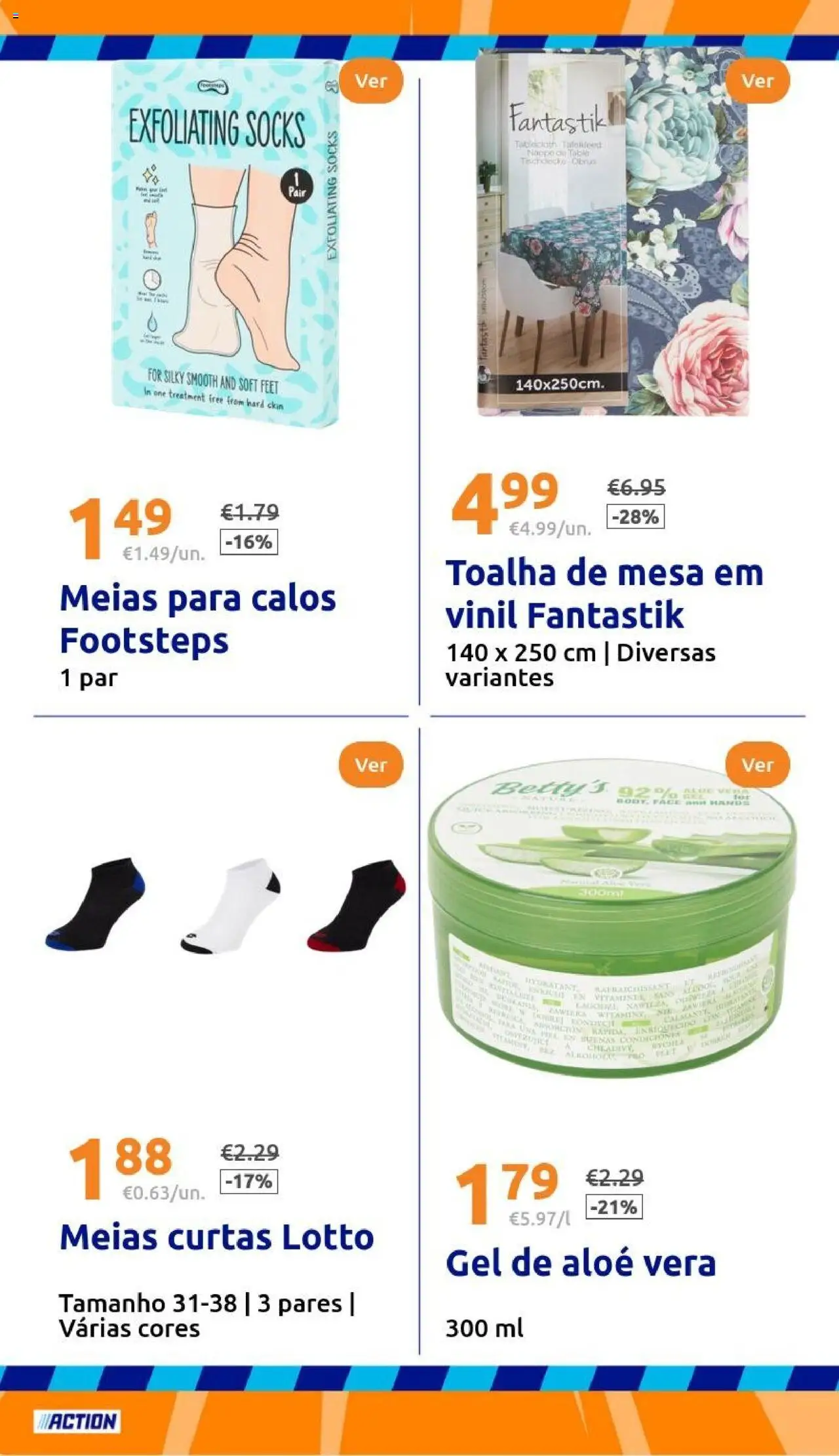 Action folheto │ válido de 18.06.2025 | Página: 24 | Produtos: Mesa, Toalha de mesa, Meias
