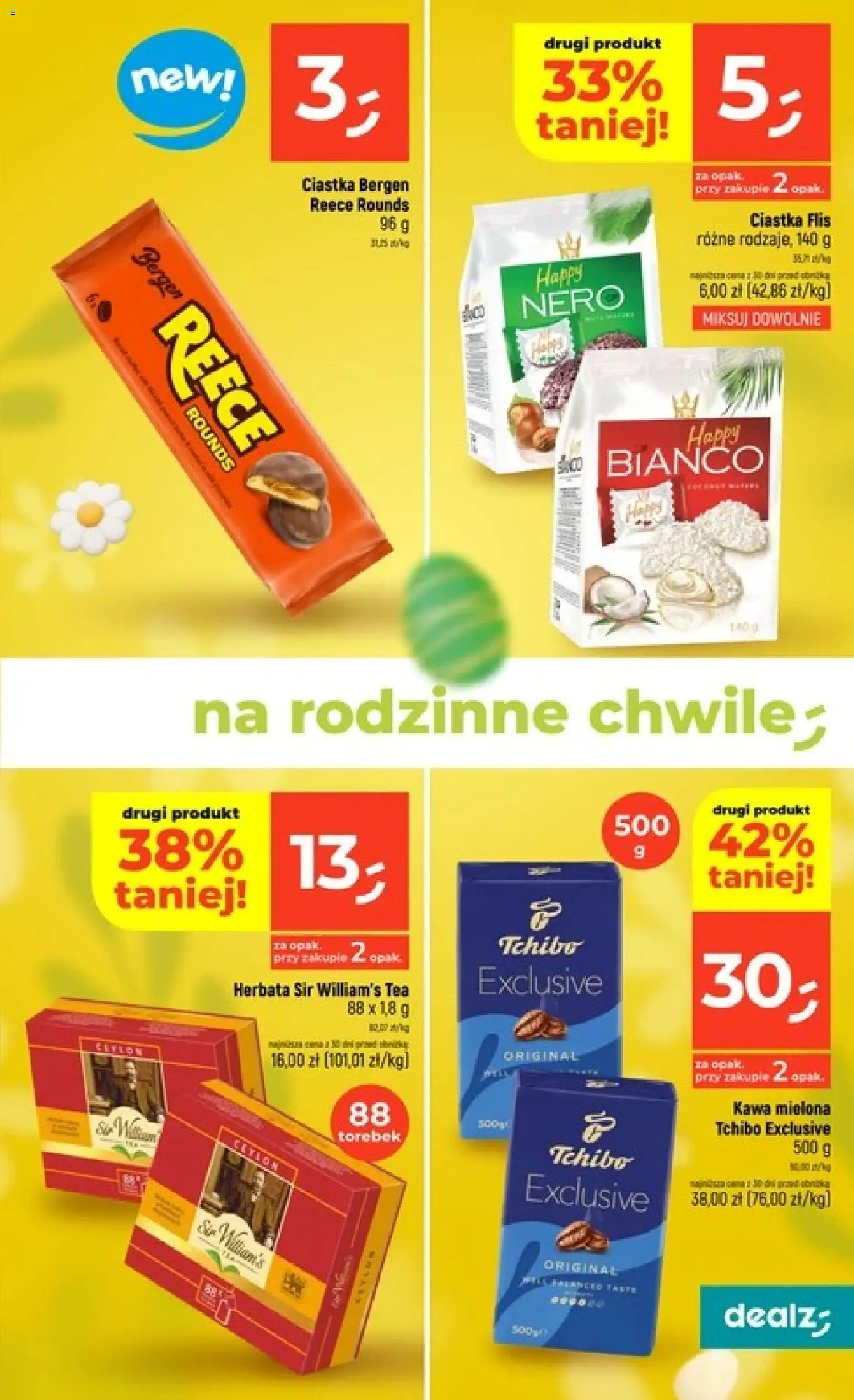 Dealz gazetka od 26.03.2026 | Strona: 15 | Produkty: Tchibo exclusive, Tchibo, Herbata, Ciastka