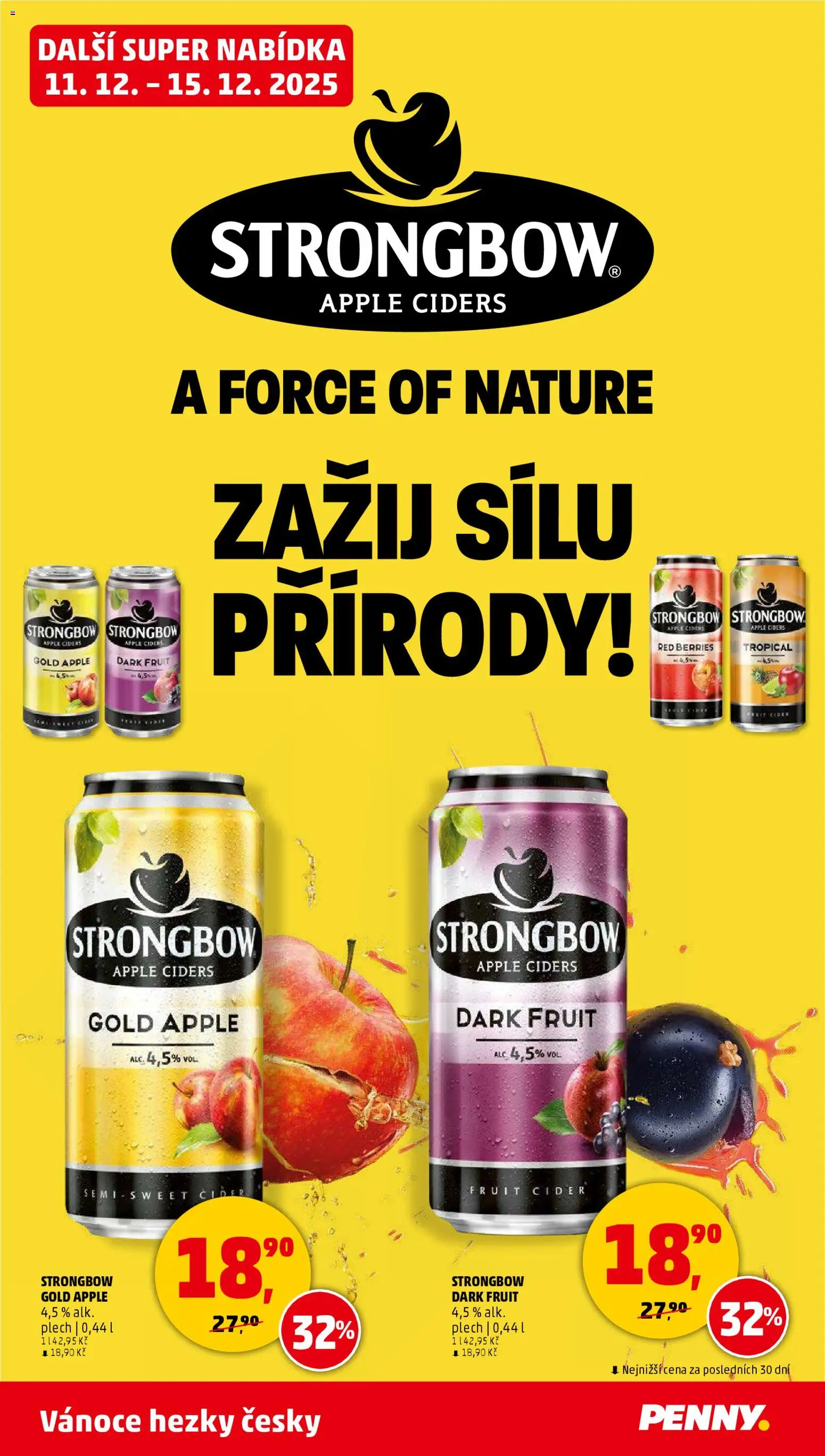 Penny Market leták - Čtvrtečník od 11.12.2025 | Strana: 33 | Produkty: Cider, Apple, Plech, Strongbow