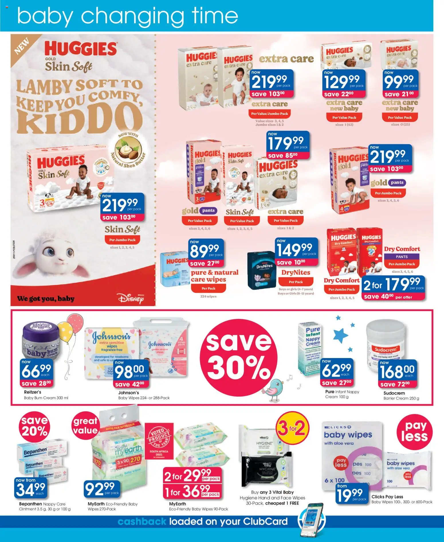 New Clicks catalogue – valid from 25.02.2026 | Page: 32 | Products: Pants, Fragrance, Cream