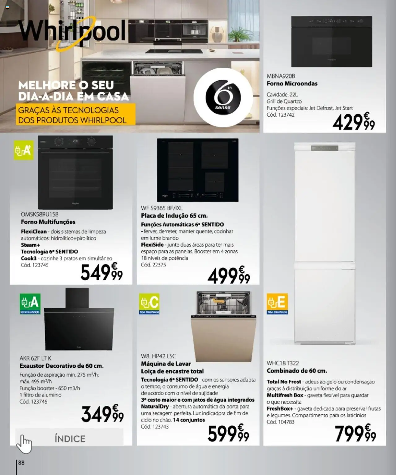 Conforama folheto │ válido de 27.03.2025 | Página: 88 | Produtos: Agua, Forno, Máquina de lavar, Pratos