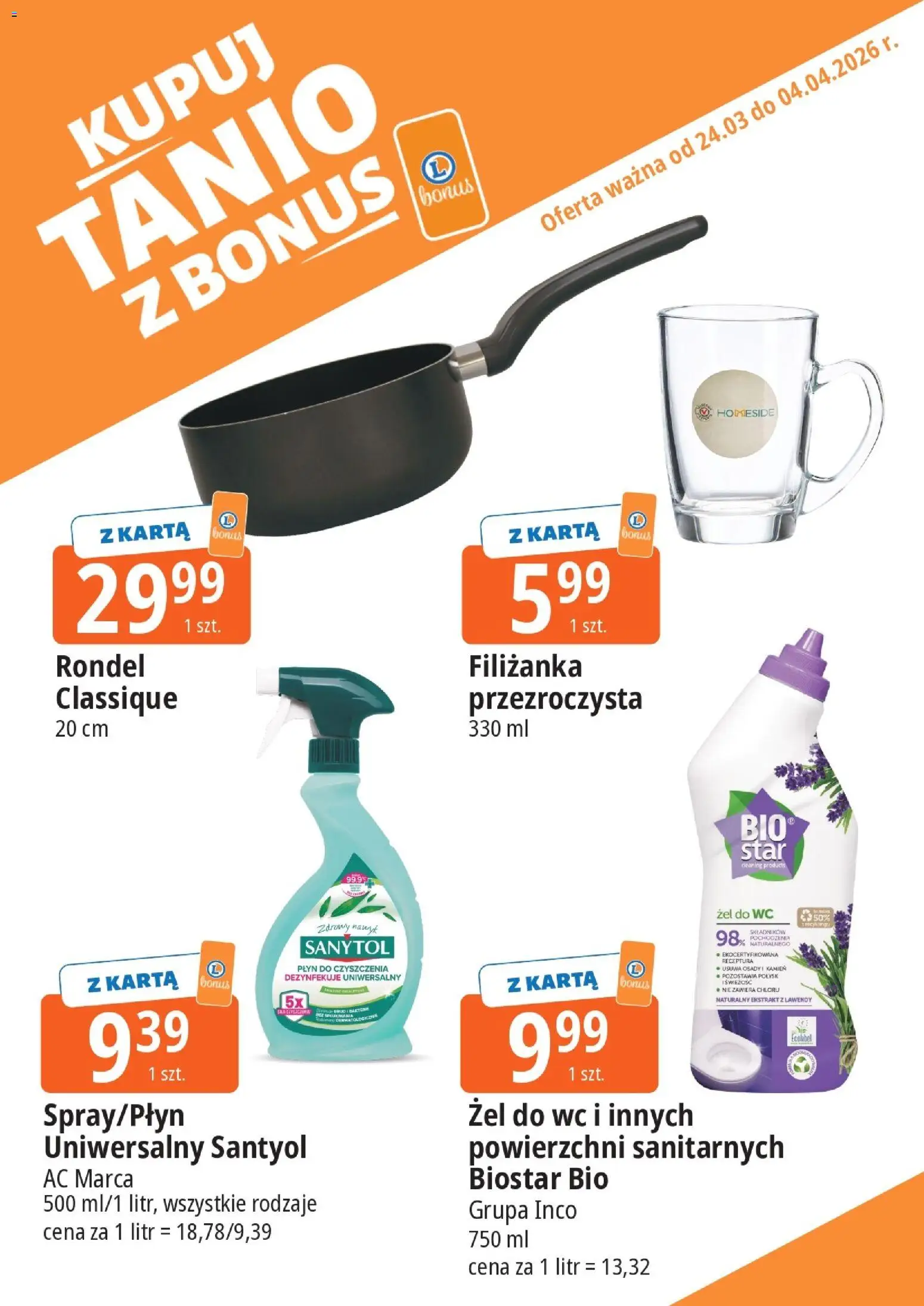 E.Leclerc gazetka - Kłodzko kupony dodatkowe od 24.03.2026 | Strona: 18 | Produkty: Karta