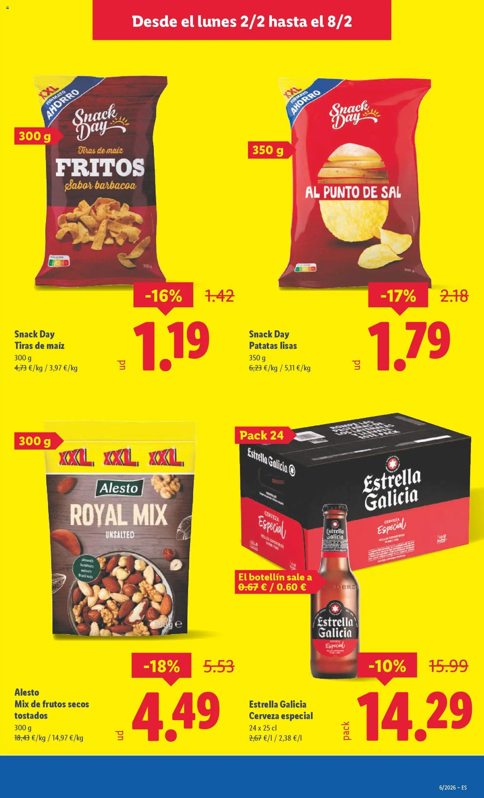 Lidl folleto │ válido desde el 02.02.2026 | Página: 17 | Productos: Cerveza, Frutos secos, Barbacoa