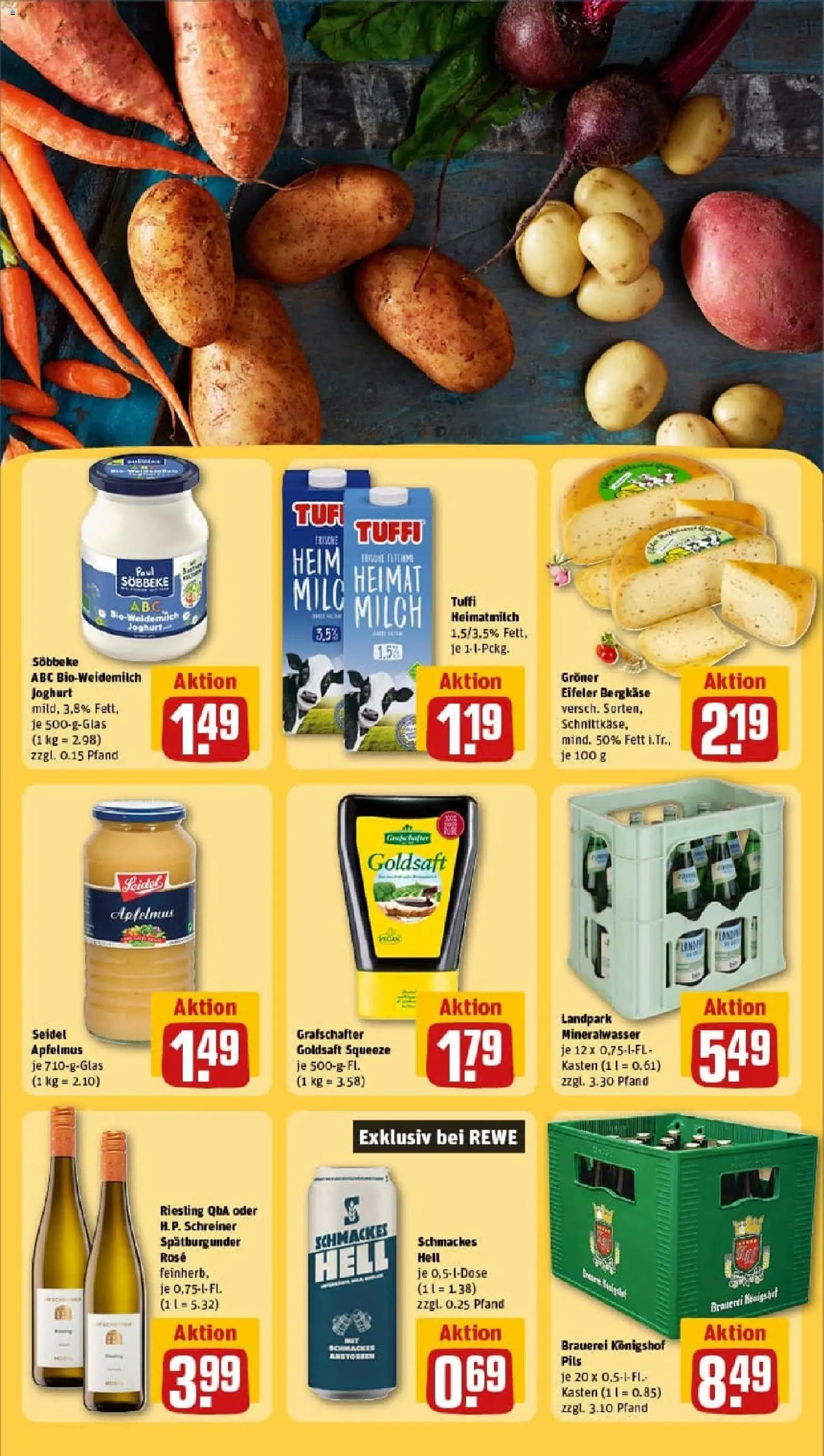 Rewe prospekt Erkelenz / Gerderath	 – gültig ab 26.10.2025 | Seite: 27 | Produkte: Milch, Joghurt, Pils, Mineralwasser