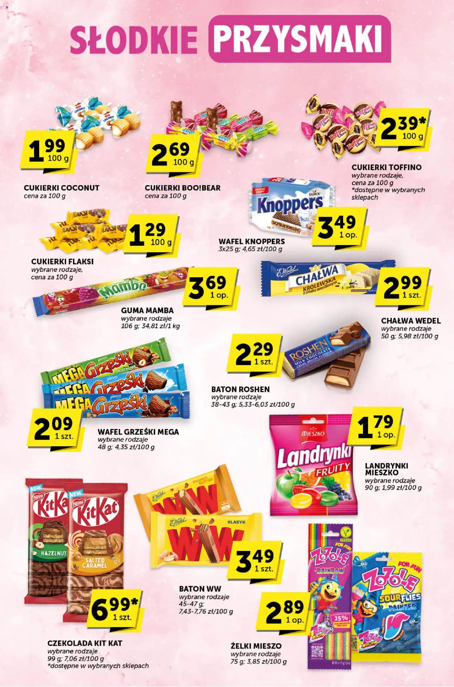 Euro Sklep Gazetka - Katalog od 19.02.2026 | Strona: 19 | Produkty: Knoppers, Cukierki toffino, Baton, Cukierki