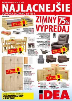 IDEA nábytok leták platný od 15.02.2026