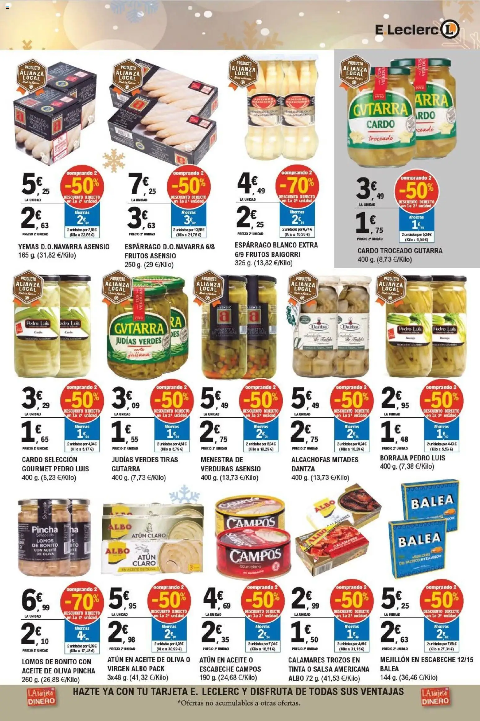 E.Leclerc Black Friday │ válido desde el 19.11.2025 | Página: 15 | Productos: Calamares, Aceite, Aceite de oliva, Atún claro