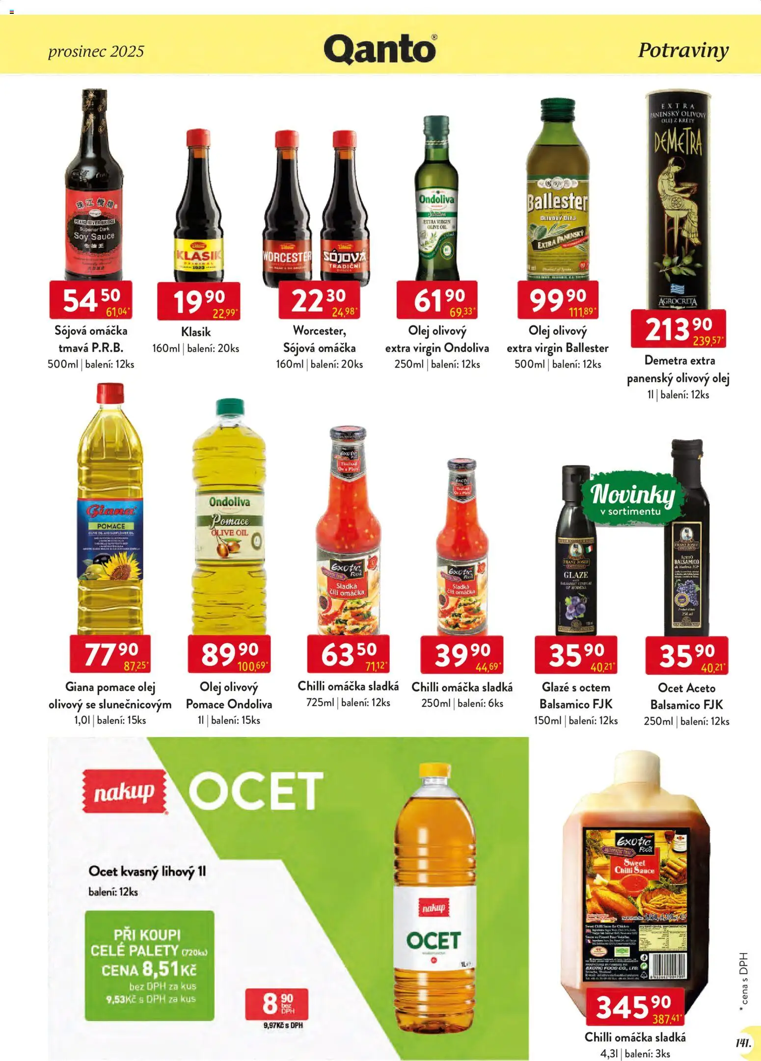 Astur & Qanto leták - Velkoobchod 12/2025 od 01.12.2025 | Strana: 141 | Produkty: Sladká chilli omáčka, Sójová omáčka, Balsamico, Potraviny